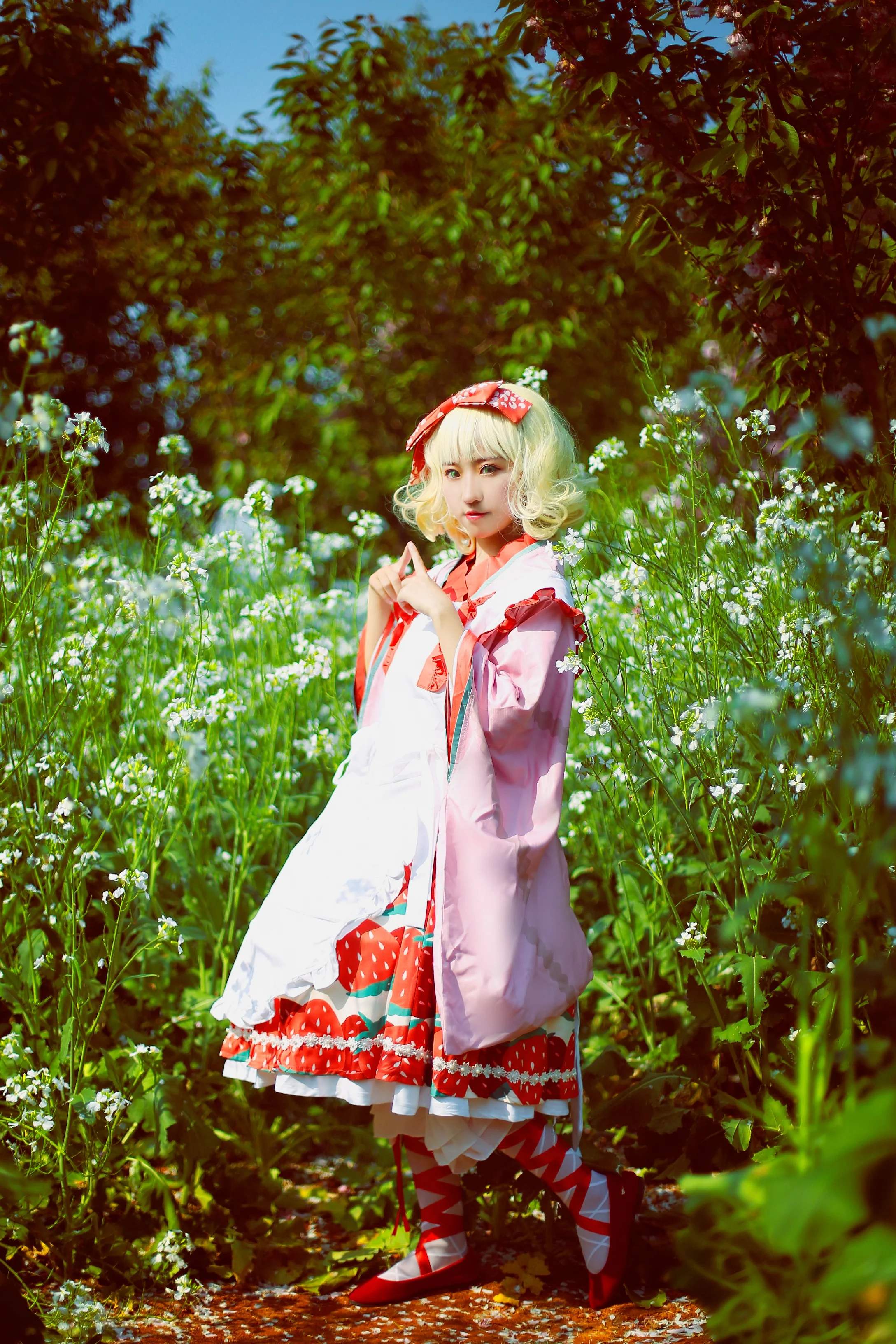 蔷薇少女雏莓大正和服COS写真