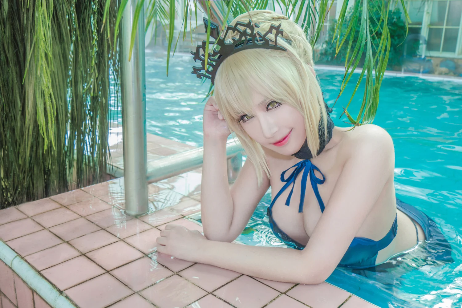 Fate/GrandOrder 黑saber COS写真