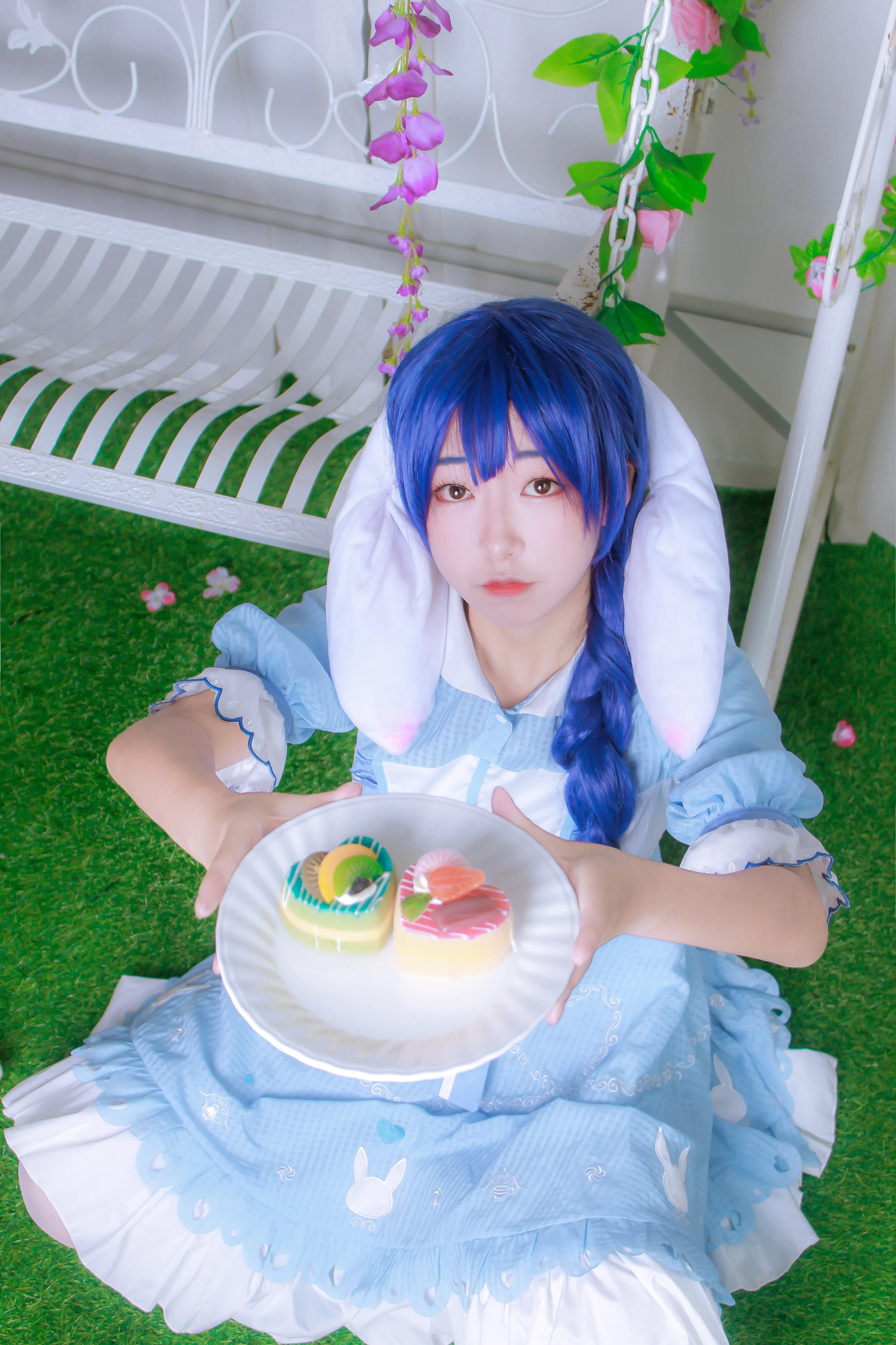 海未三月兔与下午茶 COS写真