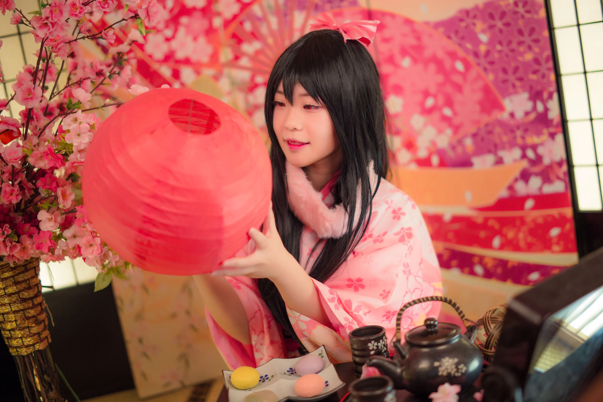 lovelive矢泽妮可COS写真，妮可正月未觉醒