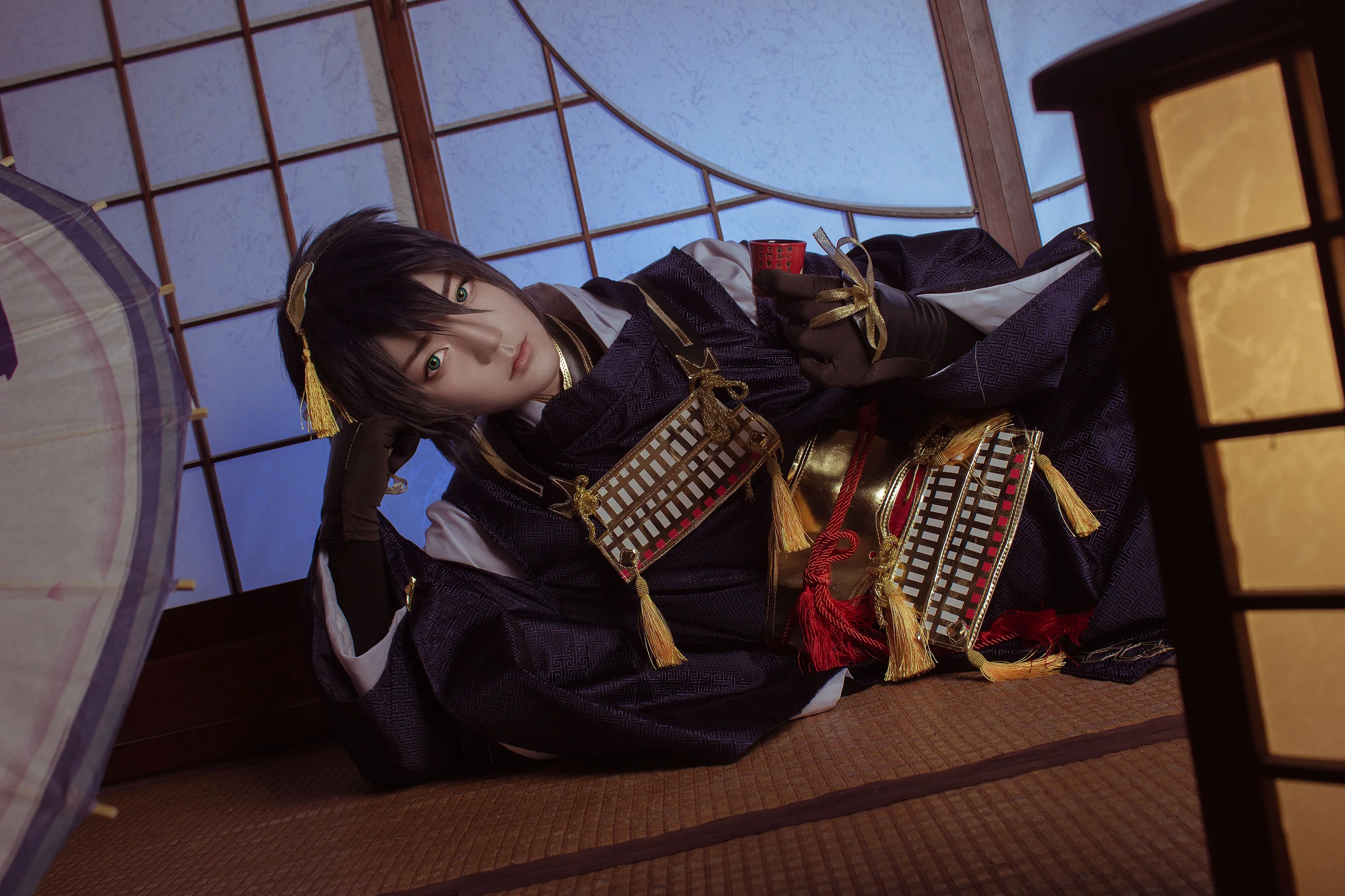 刀剑乱舞 三日月宗近COS写真