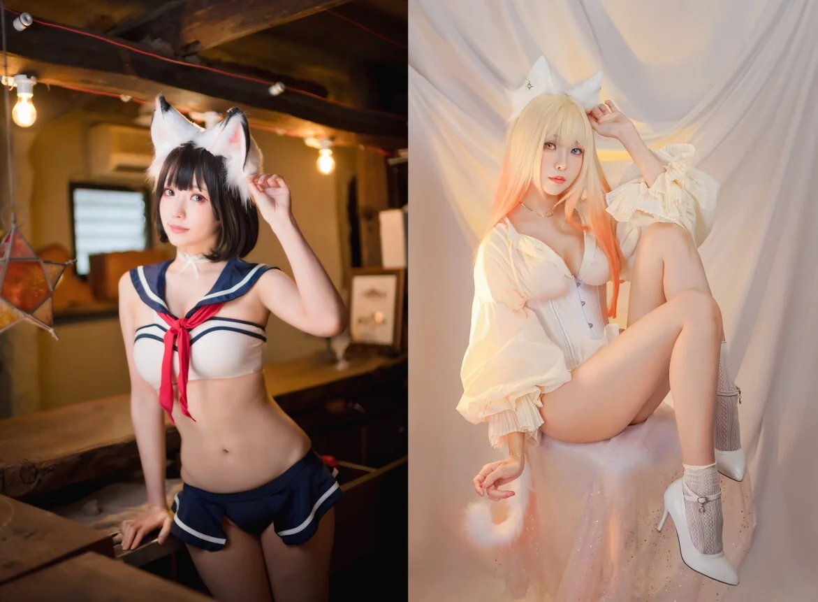 台湾妹子@Ely_eee：粉红色的可爱小猫 81套合集｜高清图片集