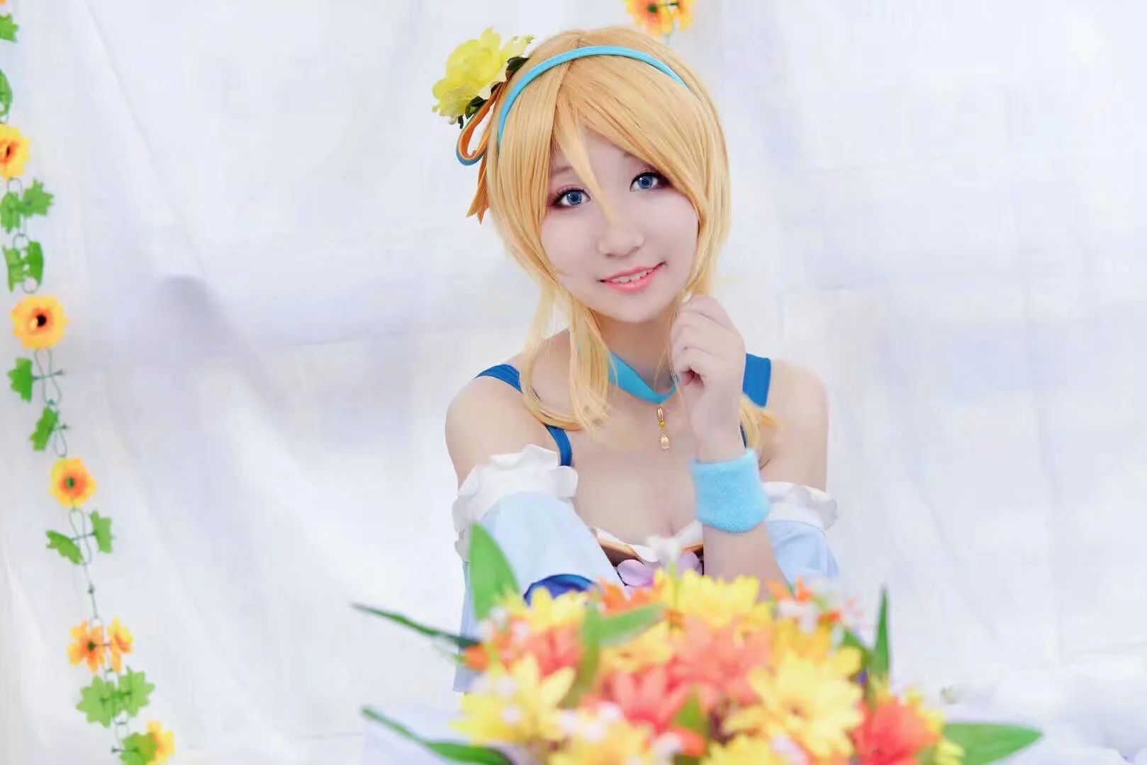 Love Live！绚濑绘里花束觉醒COS写真