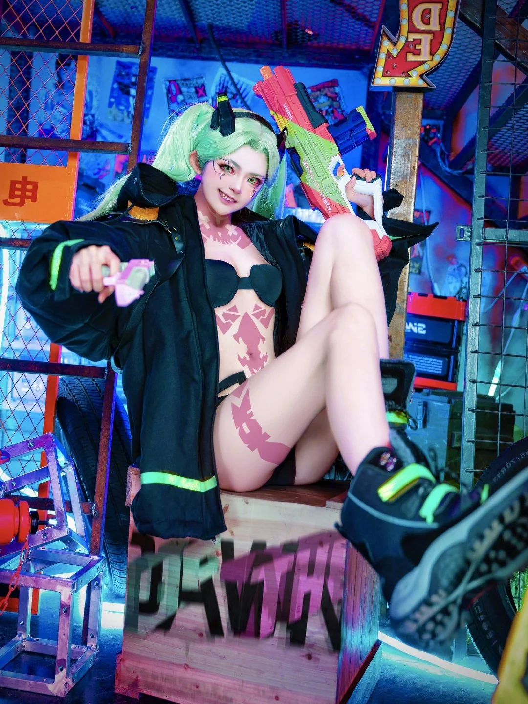 美图分享--『赛博朋克 边缘行者』丽贝卡COS写真 (by 小柔SeeU) ​​​​