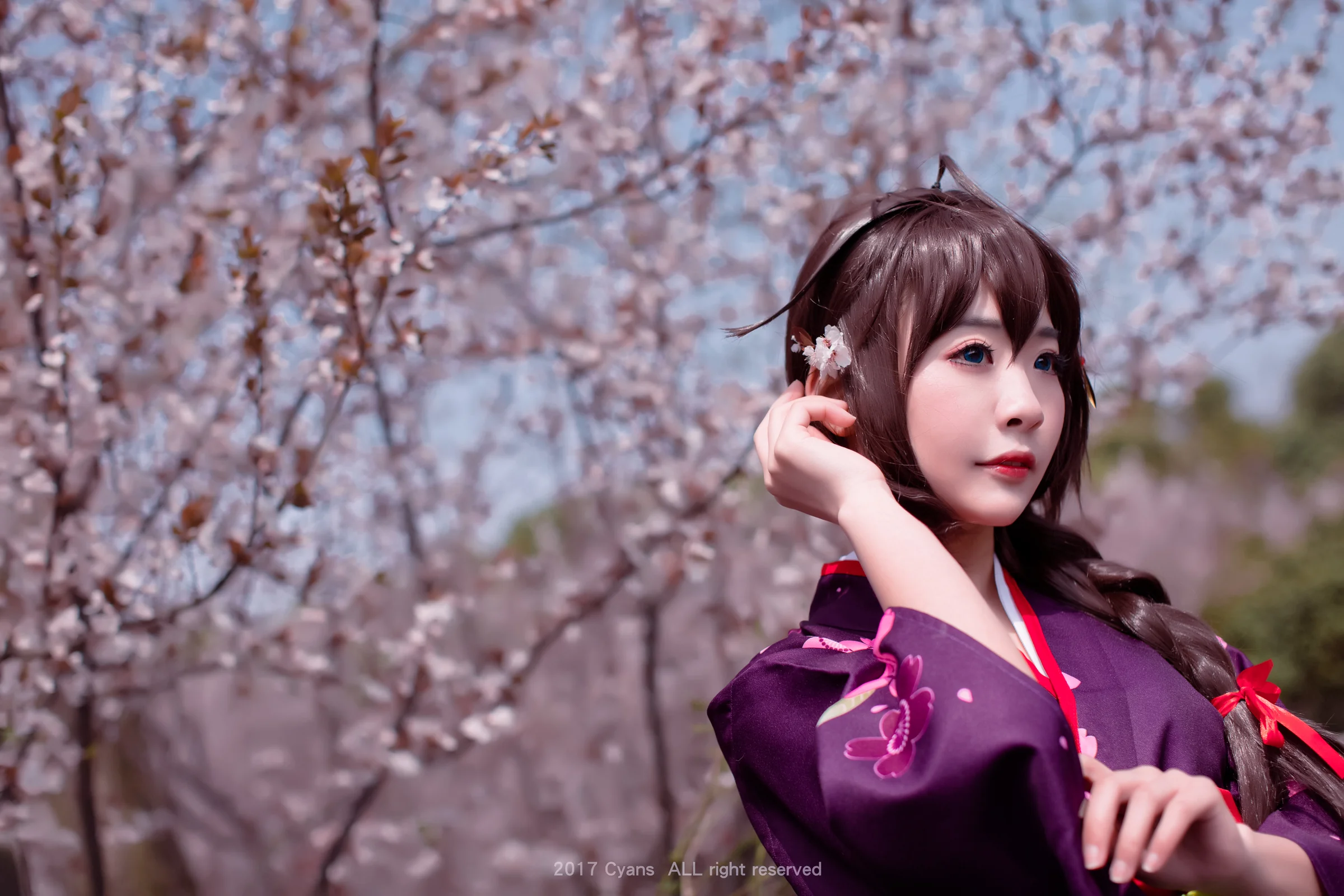 舰娘时雨和服COS写真