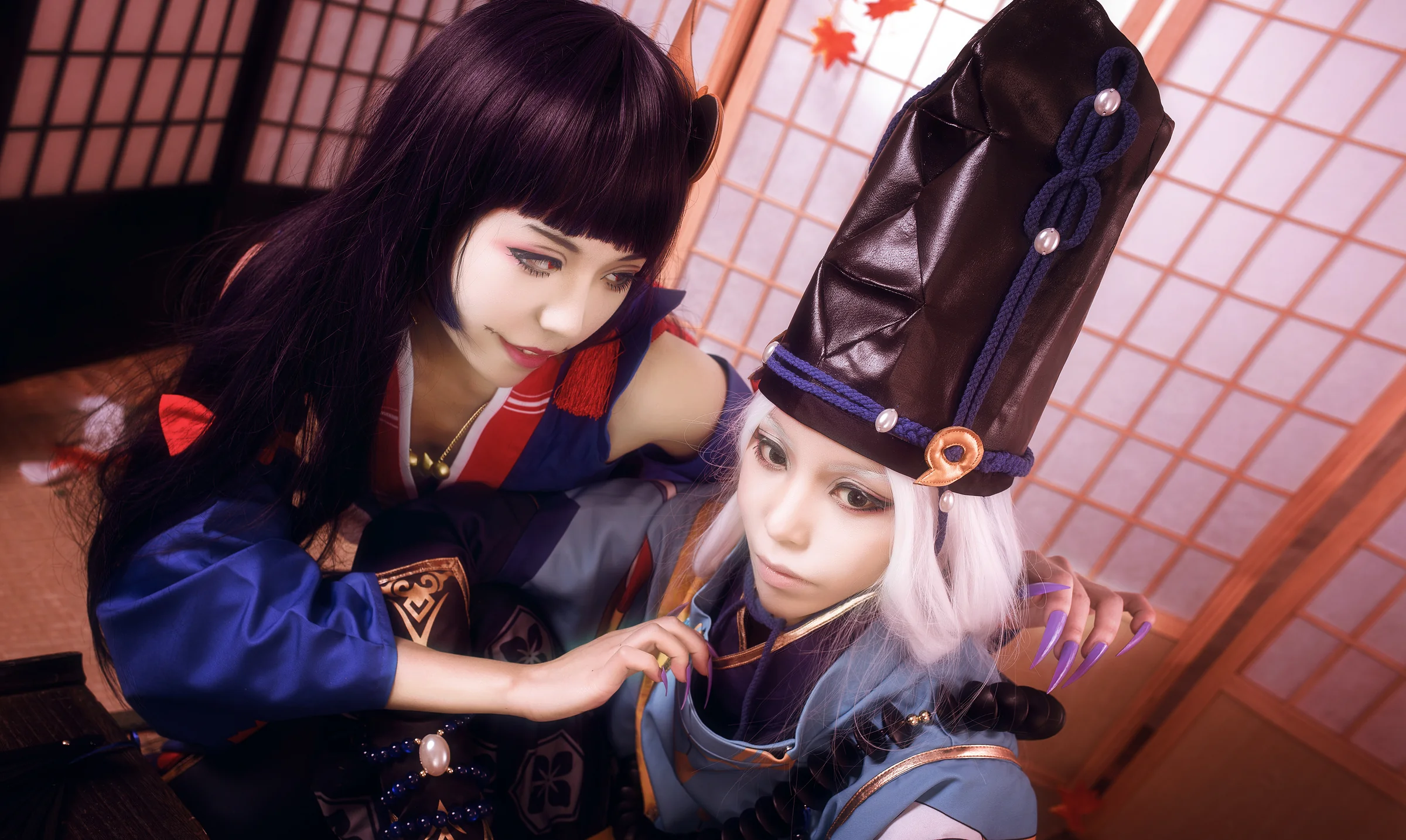 阴阳师手游鬼女红叶＆安倍晴明COS写真