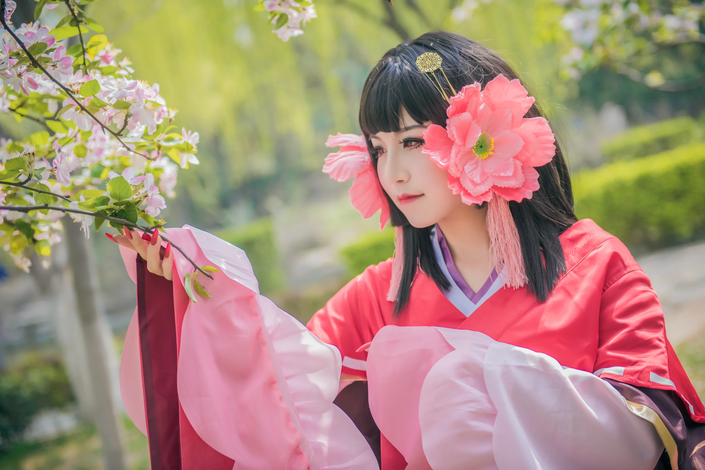 阴阳师樱花妖未觉醒COS写真