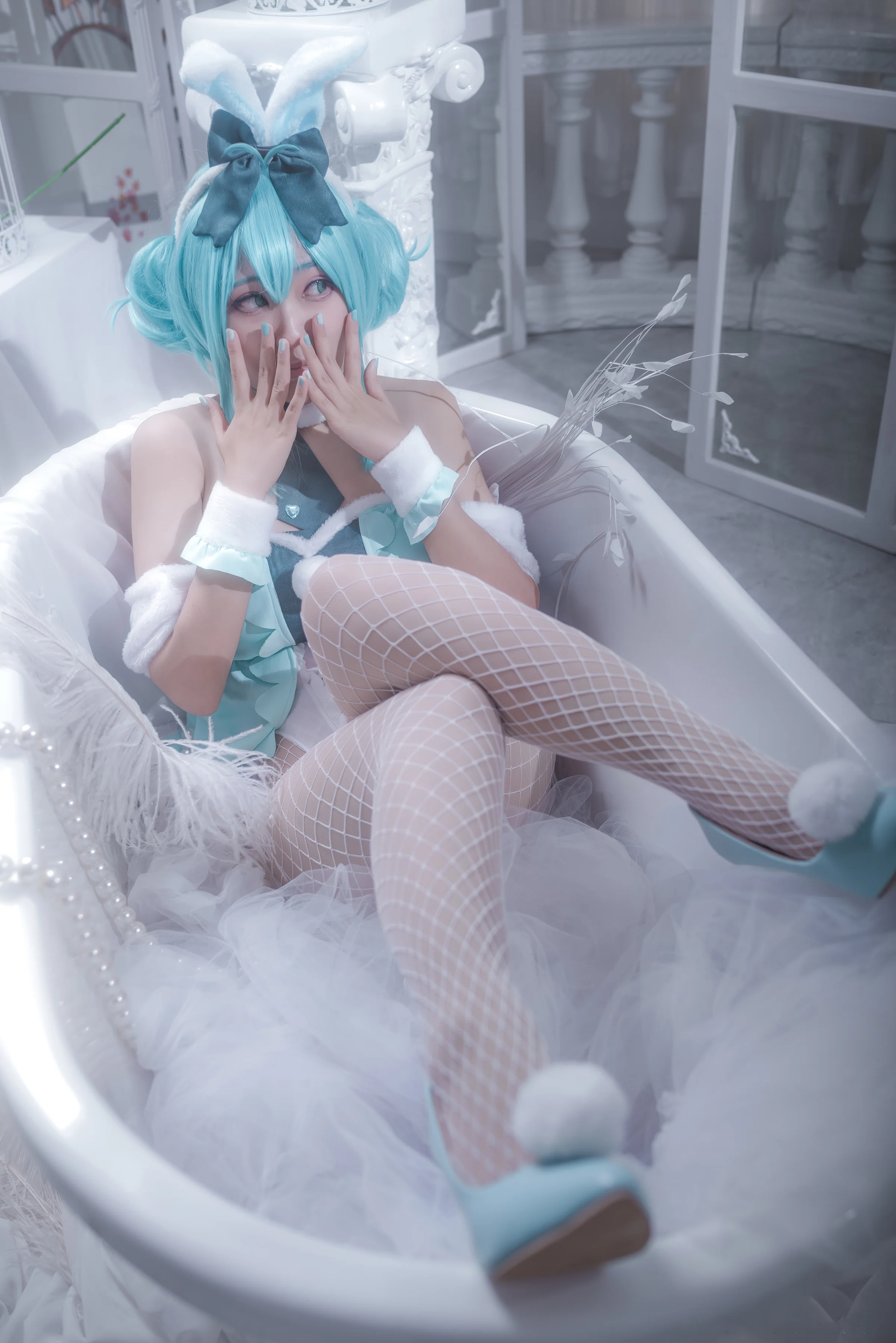 初音白兔COS写真