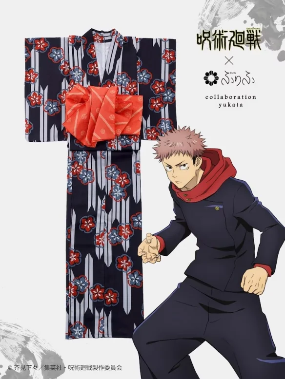 动画《咒术回战》与和服品牌ふりふ合作浴衣发售｜高清图片集
