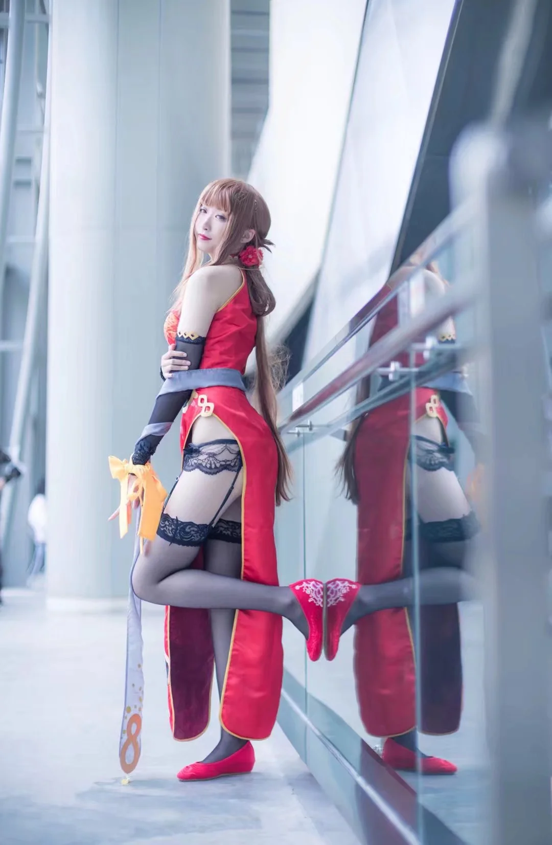 少女前线dsr50红牡丹COS写真