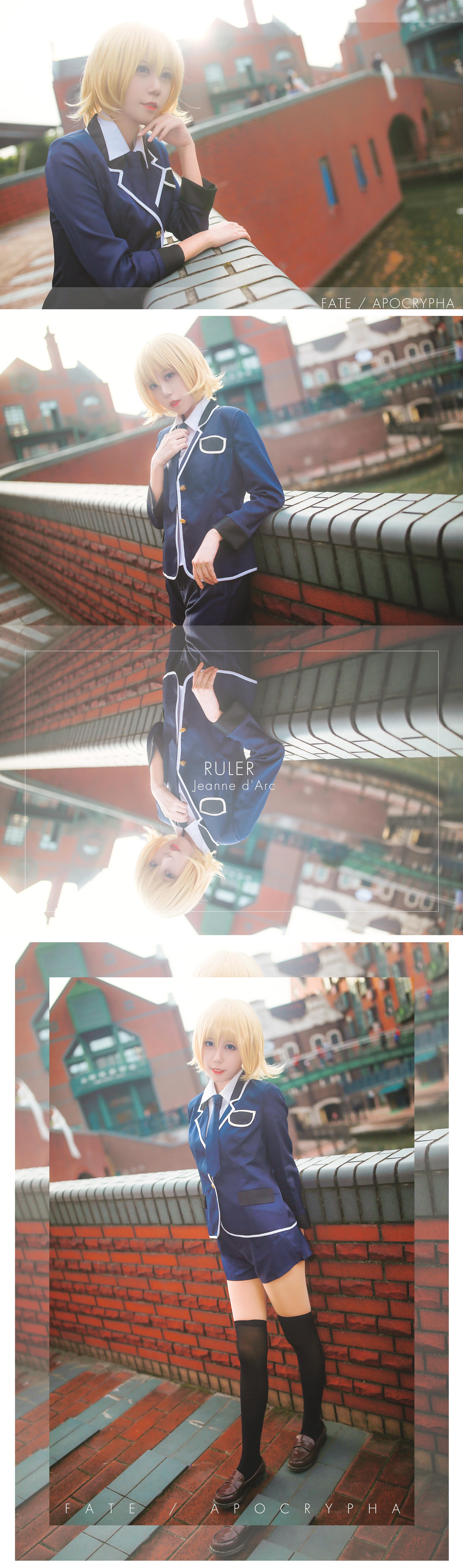 Fate/Apocrypha贞德校服COS写真