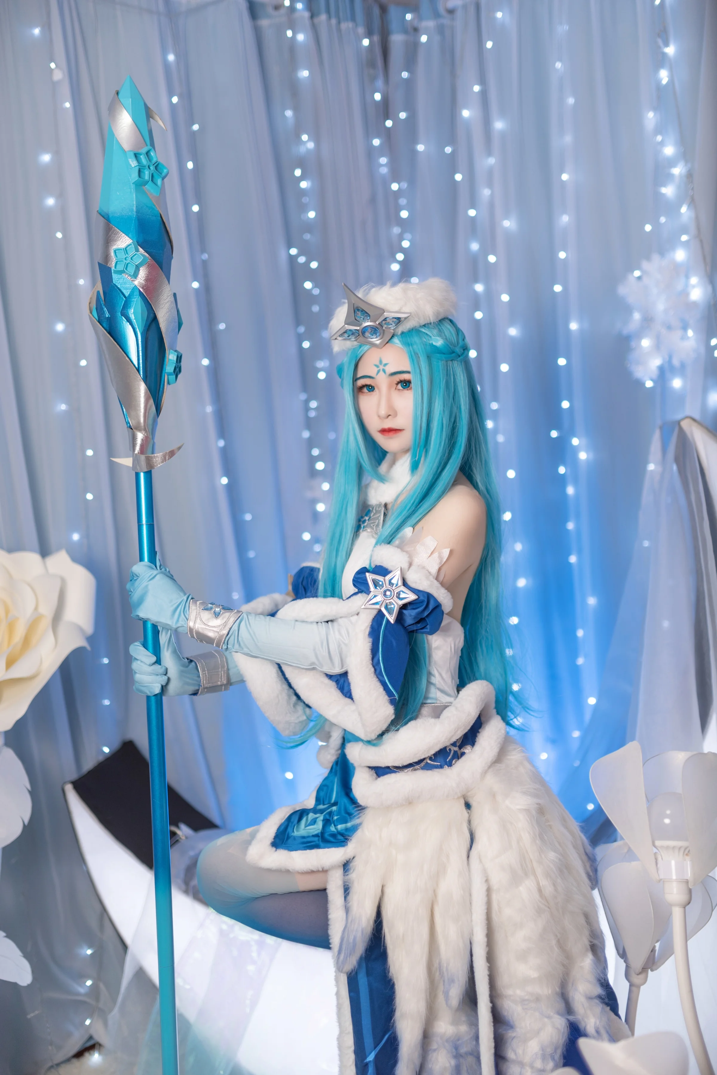 王者荣耀王昭君原皮冰雪之华COS写真正片