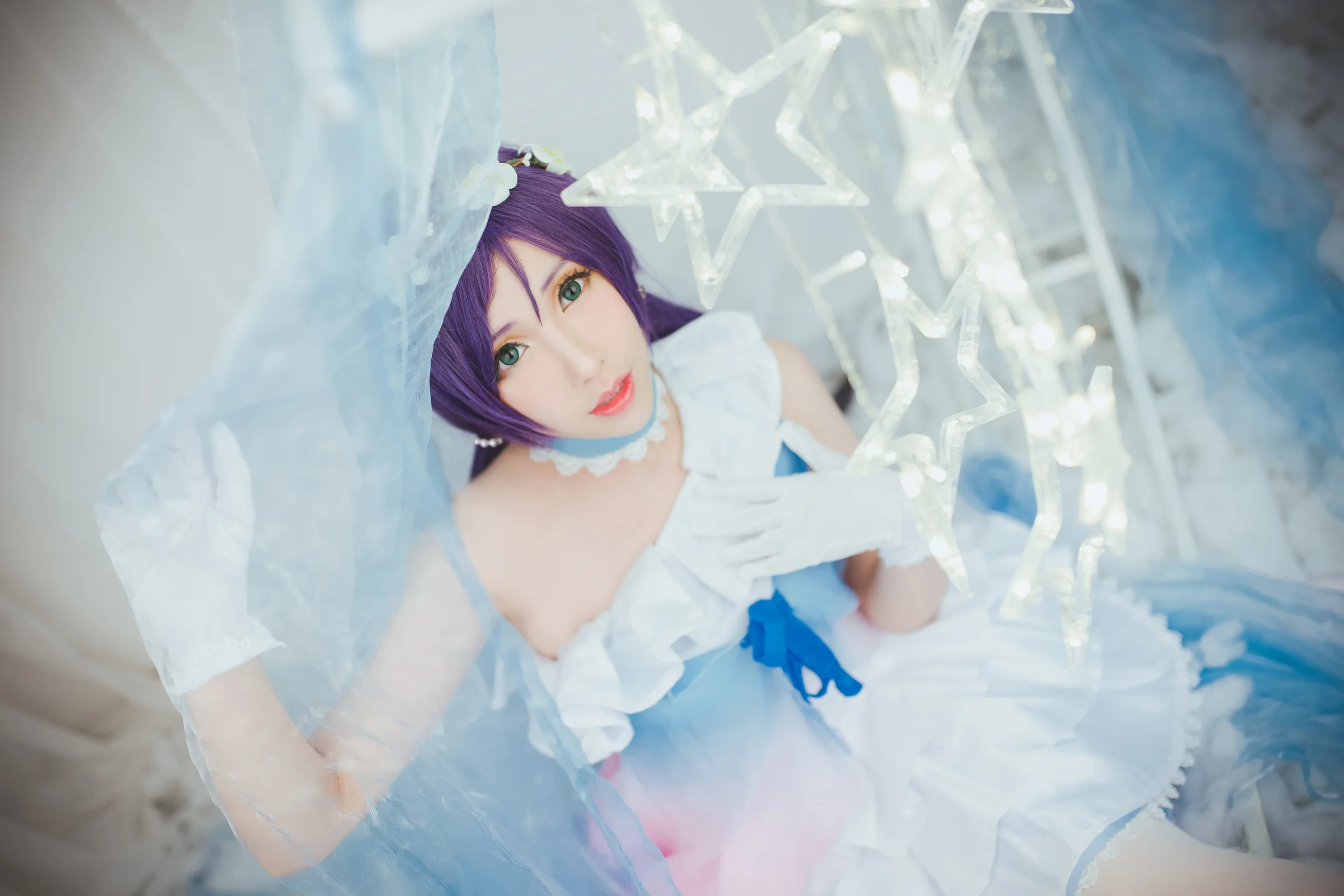TYA事务所 lovelive 蓝纱打歌服东条希 COS写真