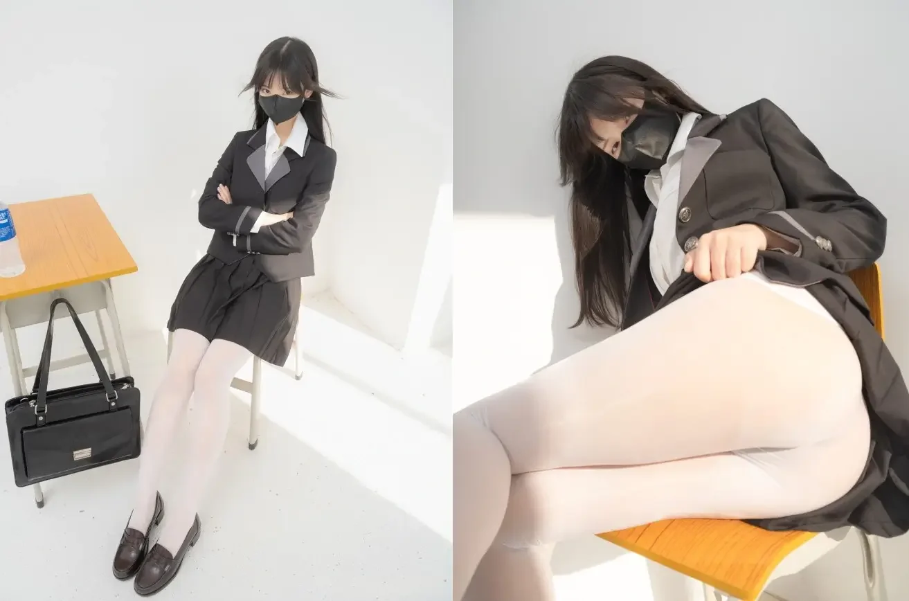 紧急企划 内部 见希w 职员 白丝OL制服｜高清图片集