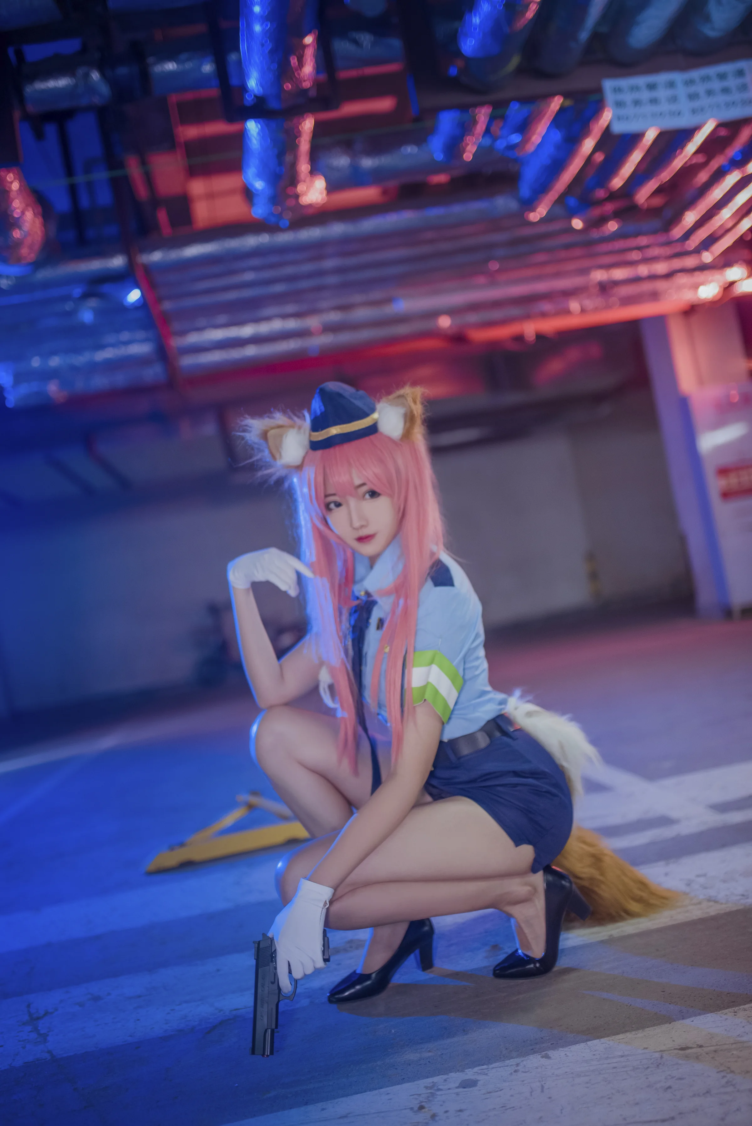 玉藻前女警COS写真