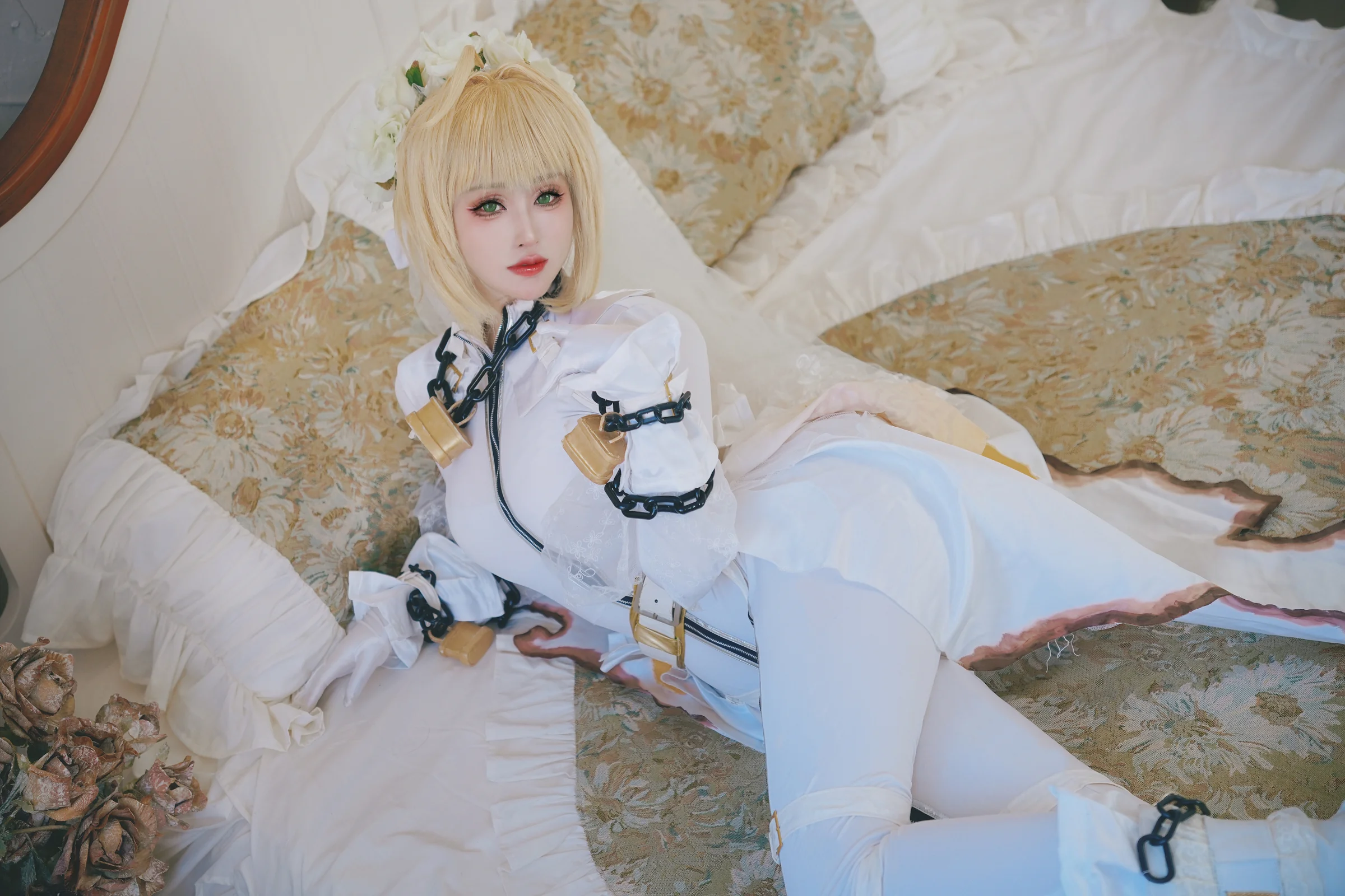 fate/grandorder 尼禄花嫁COS写真