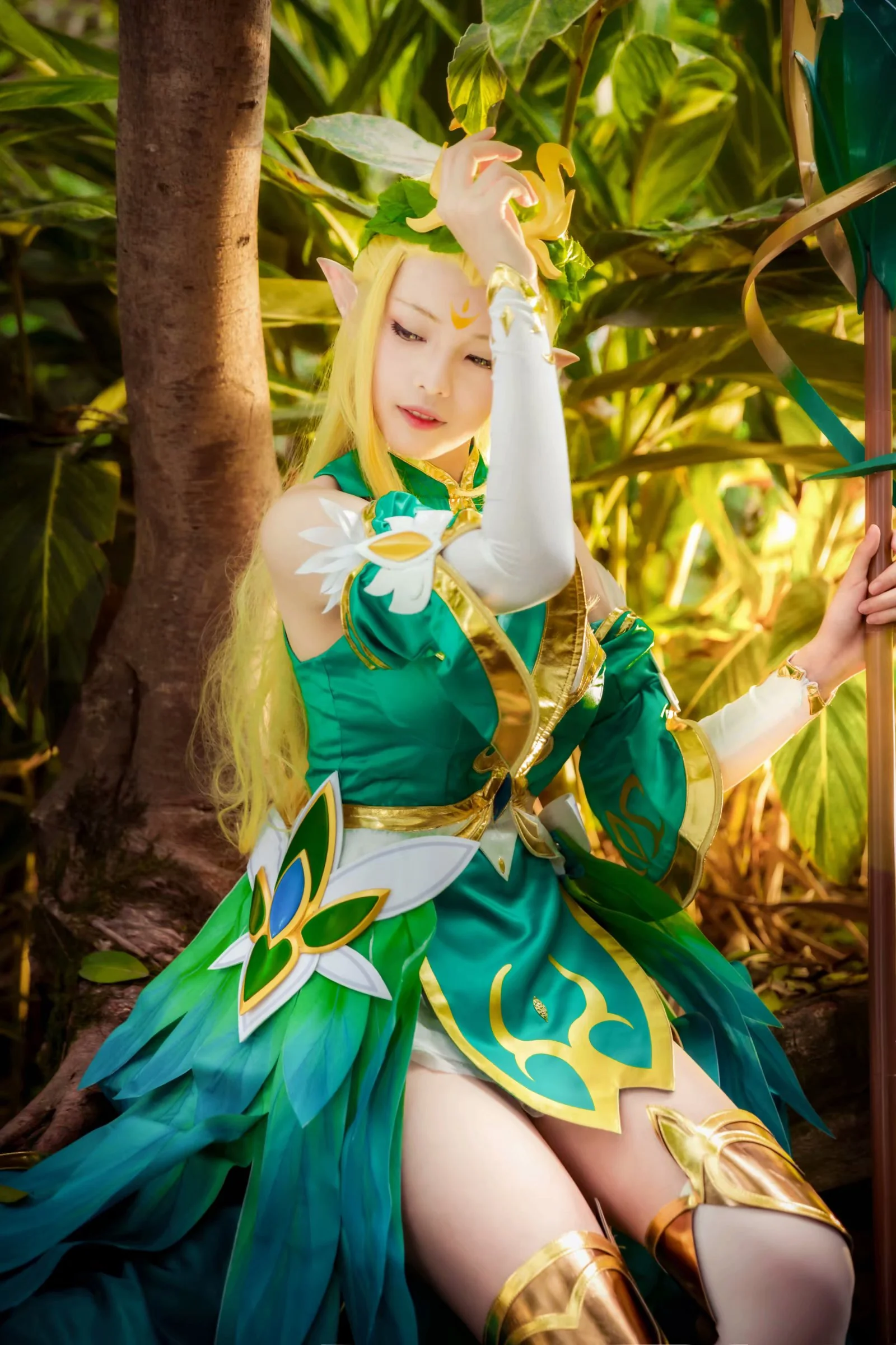 王者荣耀王昭君COS写真 树林间的精灵