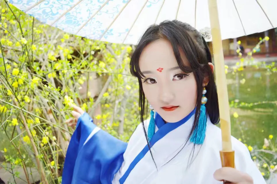 蓝白汉服｜高清图片集