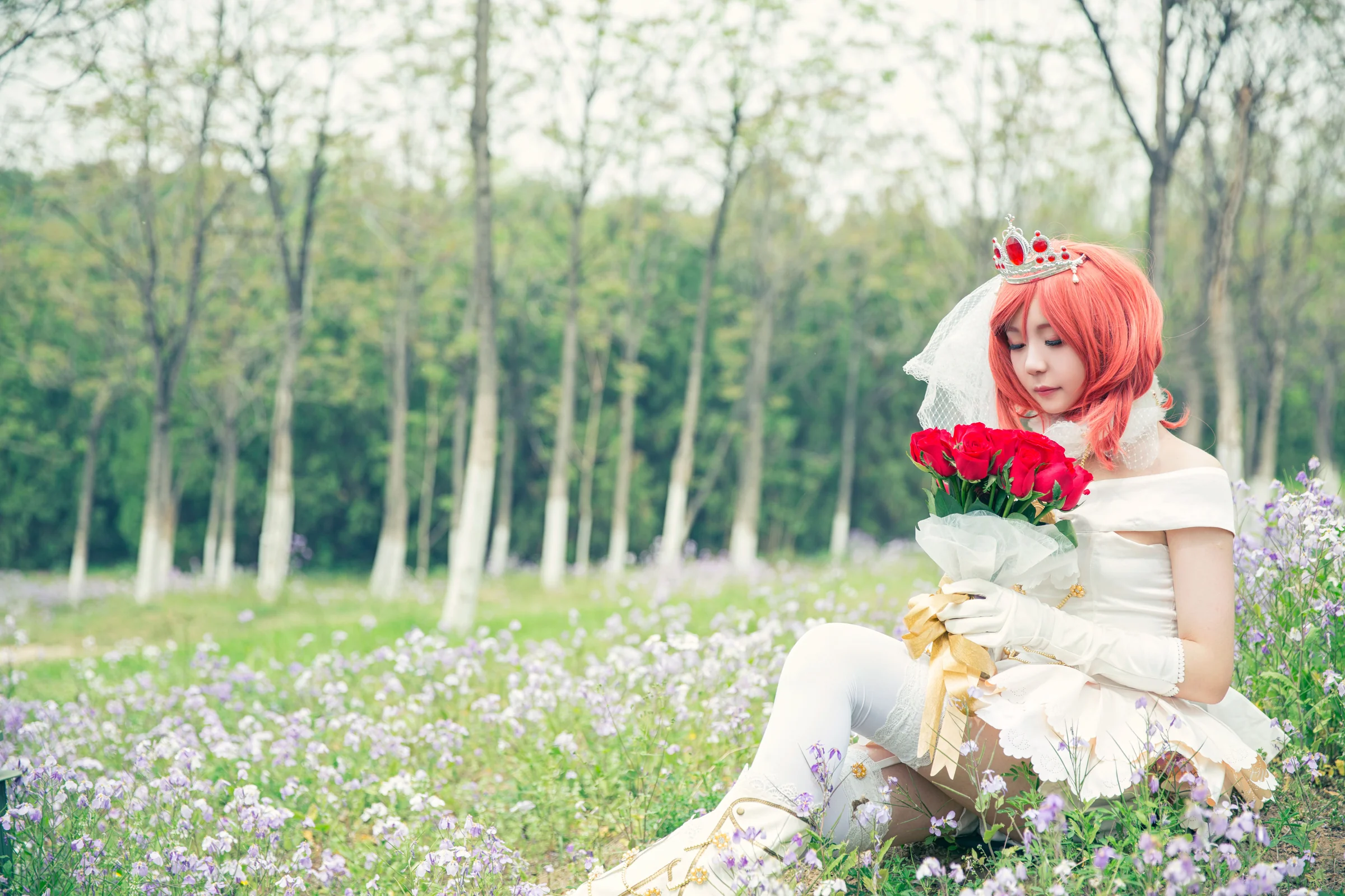 lovelive!!西木野真姬花嫁觉醒COS写真