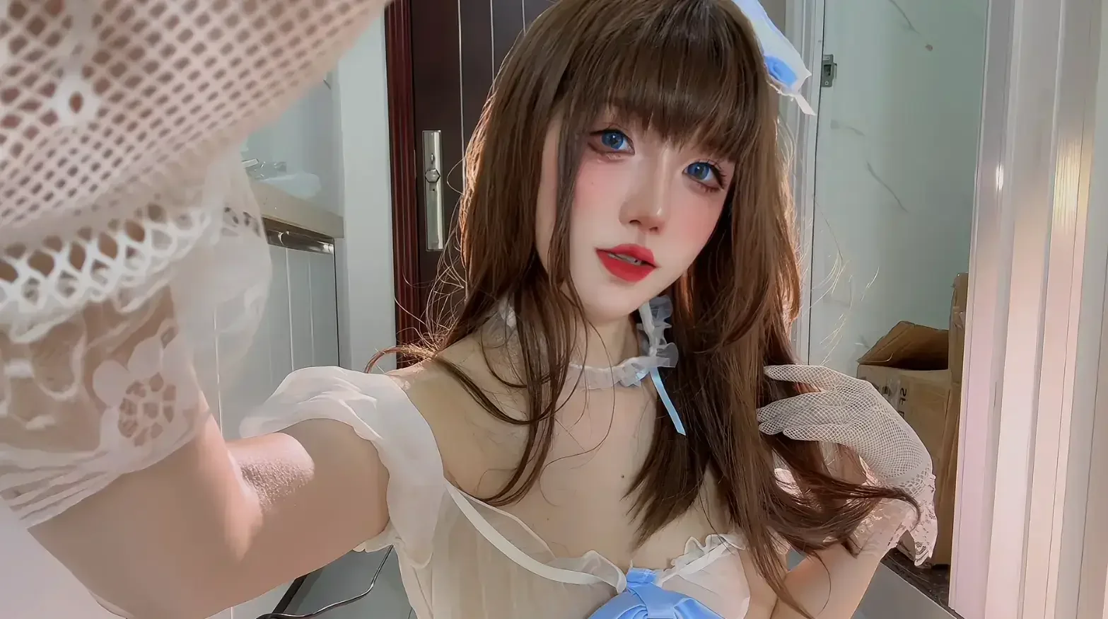 阿薰kaOri – 蓝色奶油蛋糕｜高清图片集