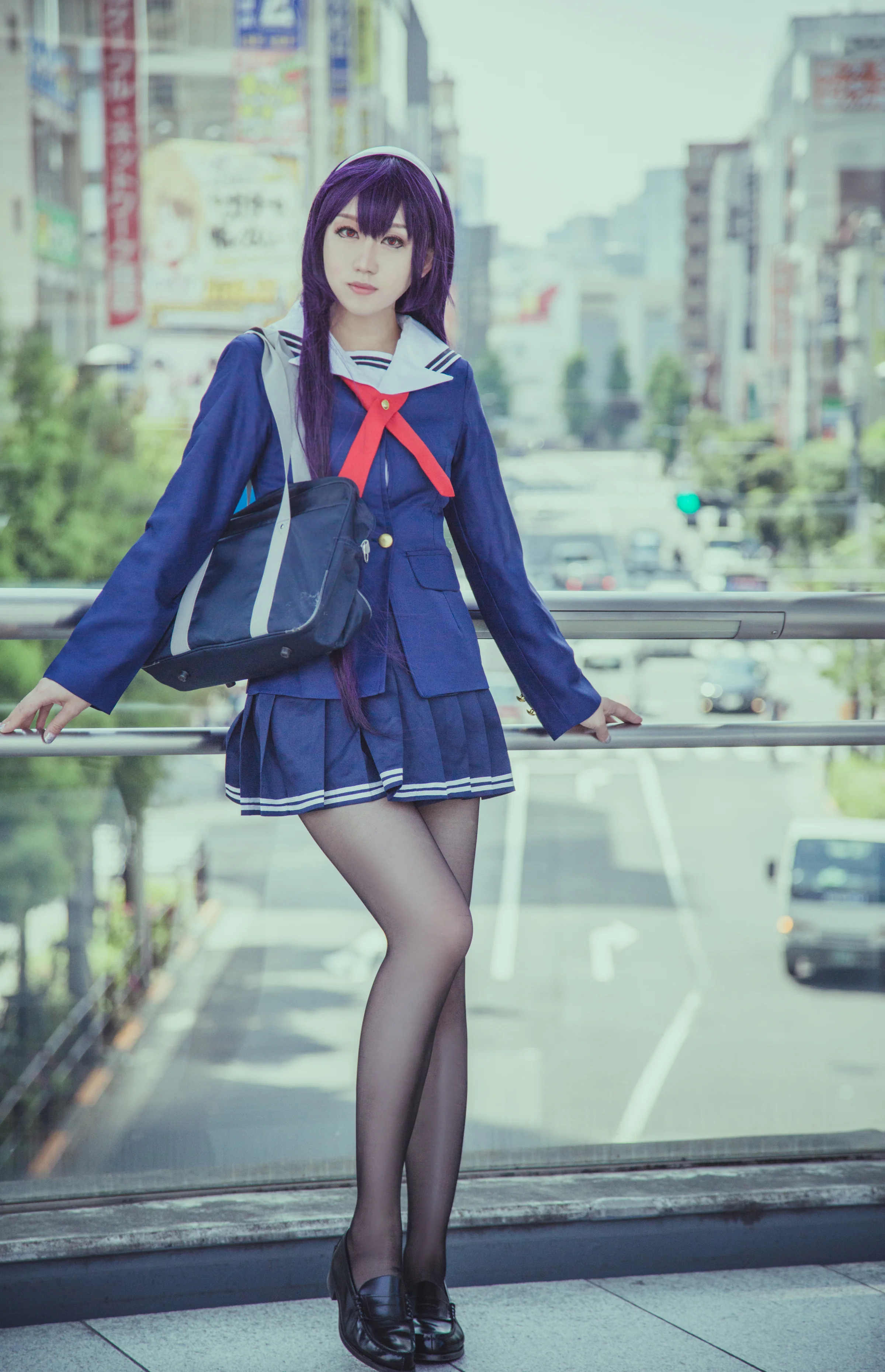 路人女主的养成方法 学姐霞之丘诗羽COS写真