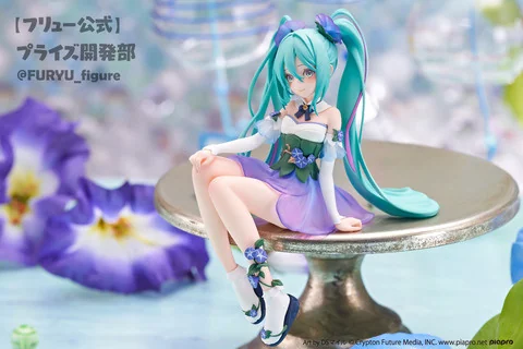初音ミク「Flower Fairyー朝顔ー」泡面压figure 彩色原型公开｜高清图片集