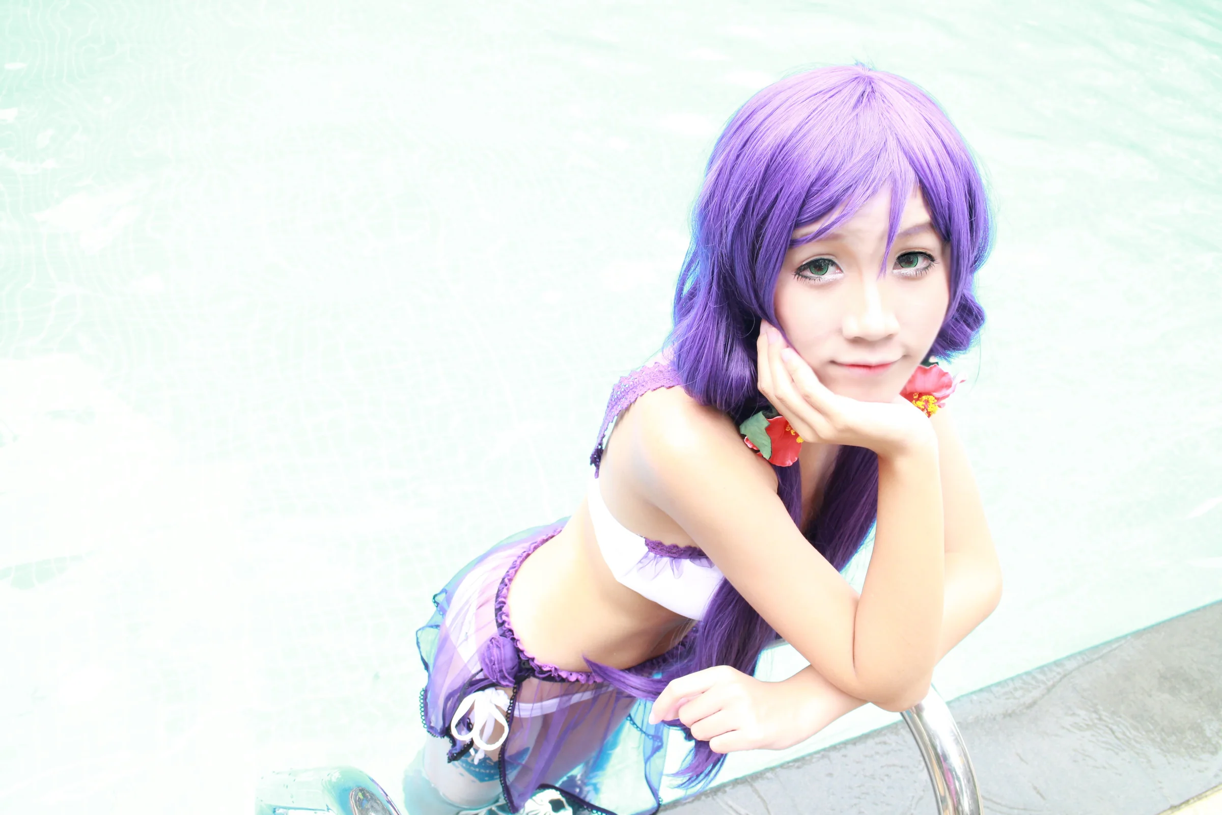 lovelive真夏水着.希妮ver.COS写真