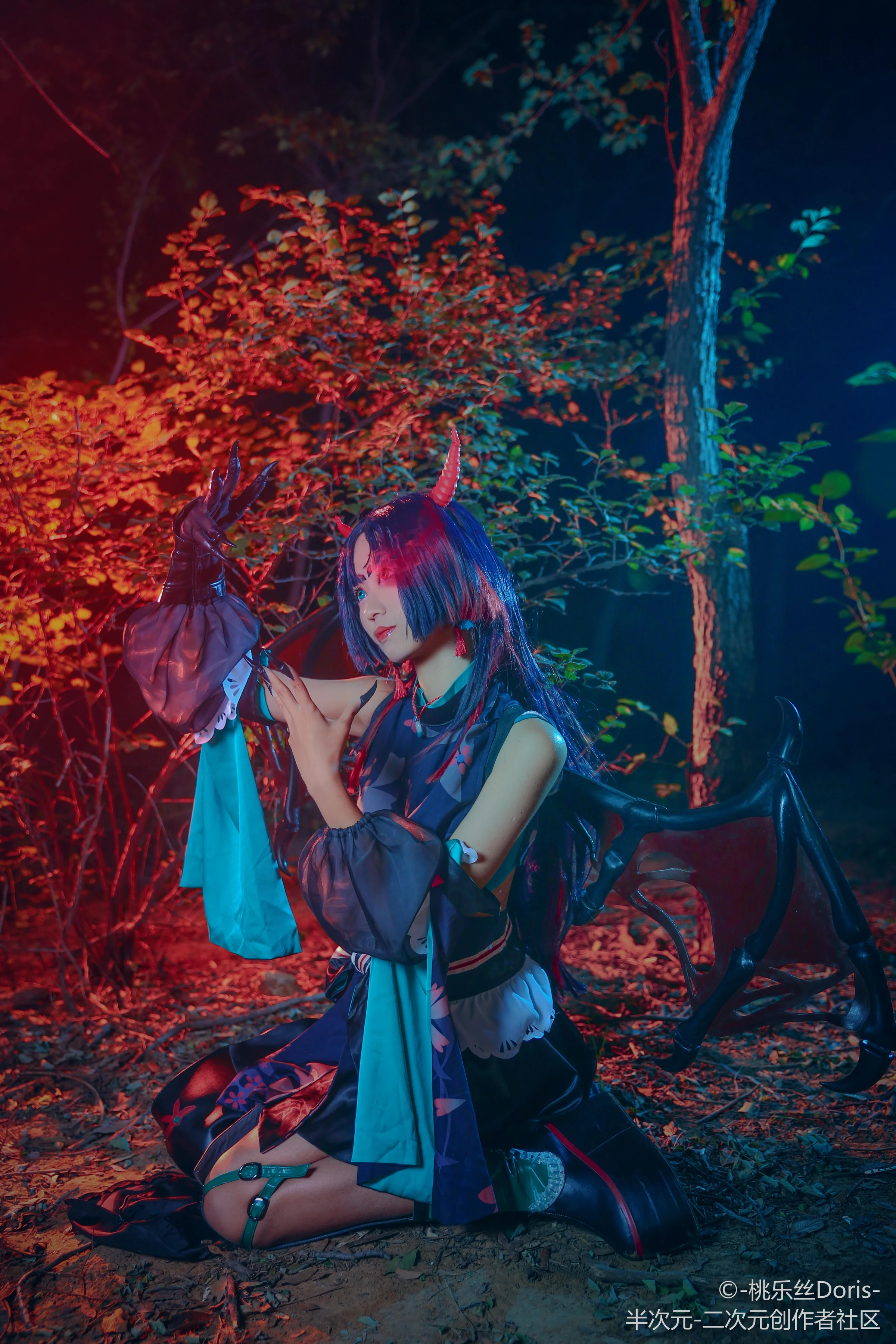 阴阳师吸血姬紫裘碧染COS写真