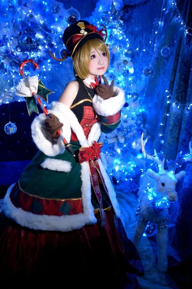 lovelive 圣诞花阳COS写真