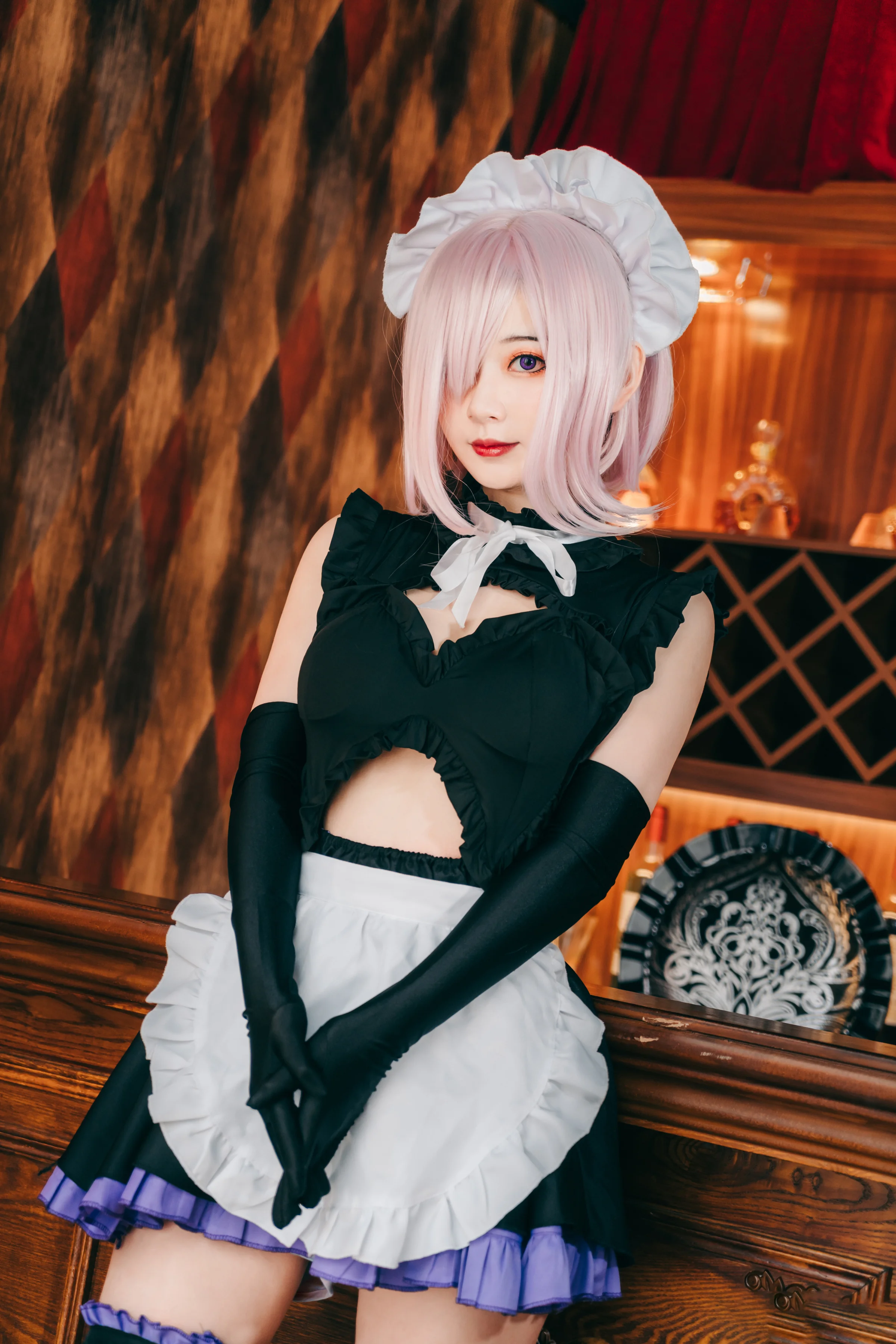 玛修 女仆装COS写真
