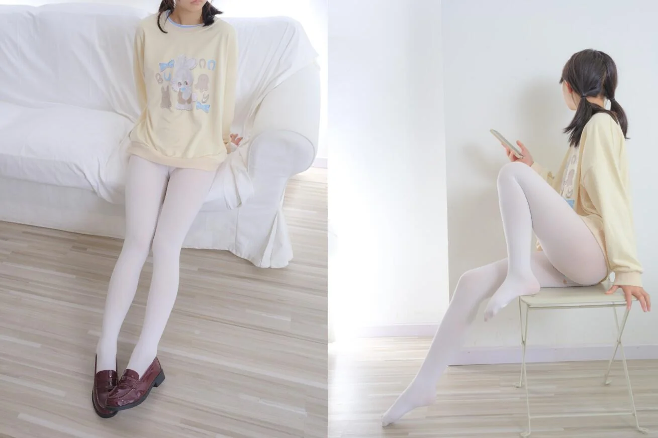 森萝财团 雨云-04E 4K 白丝女仆睡衣｜高清图片集