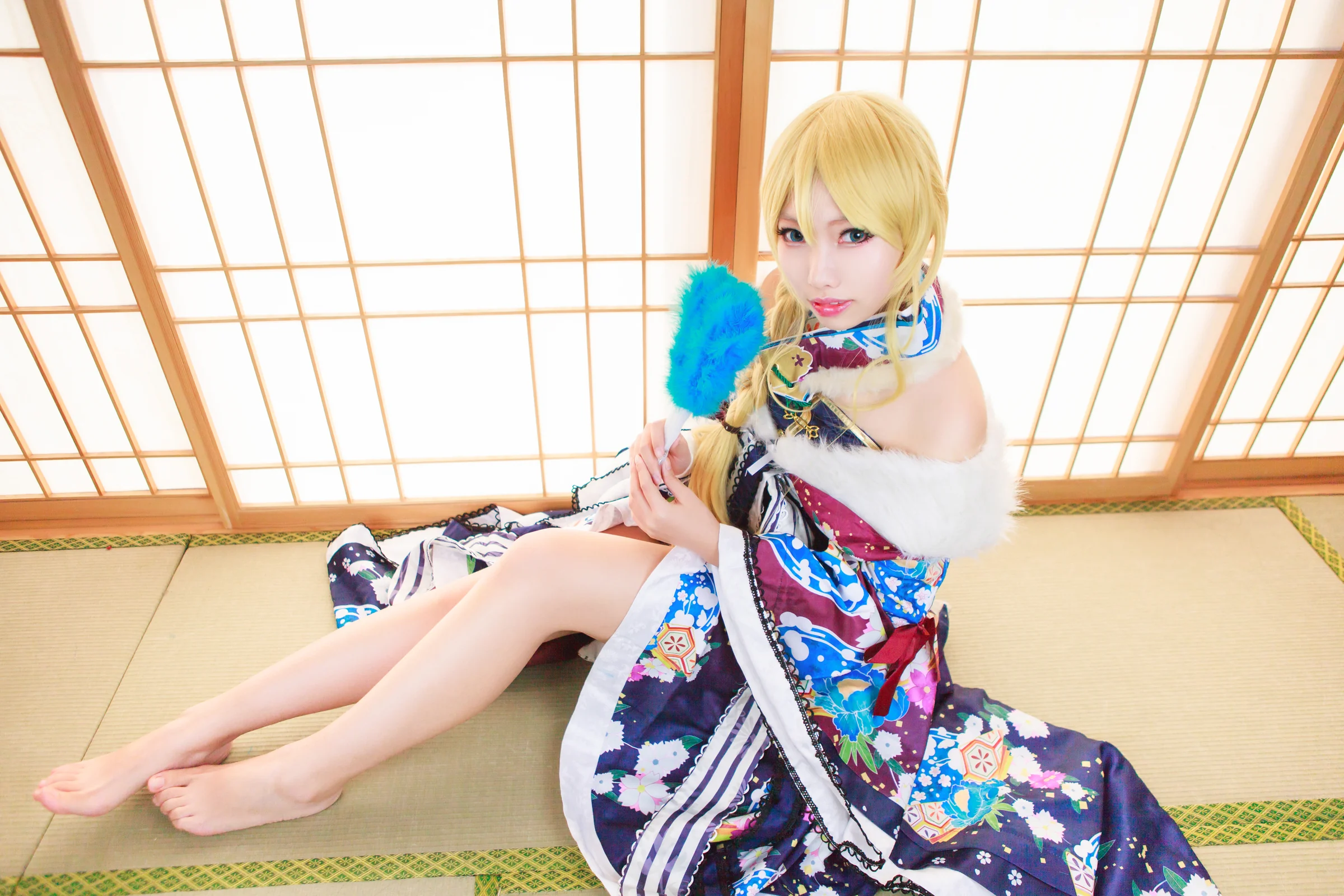 lovelive绚濑绘里正月和服觉醒COS写真