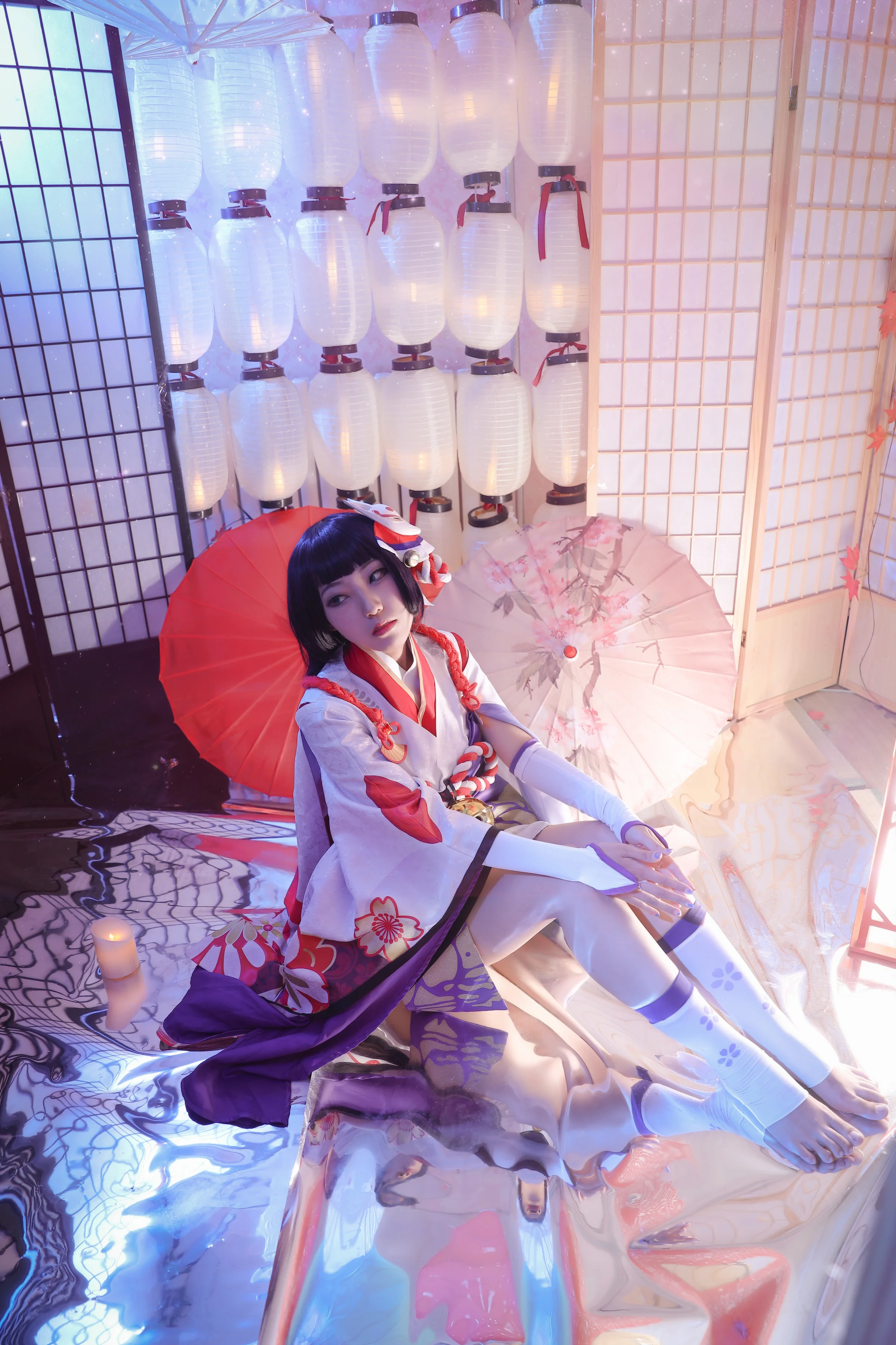 阴阳师雪女月见之樱COS写真