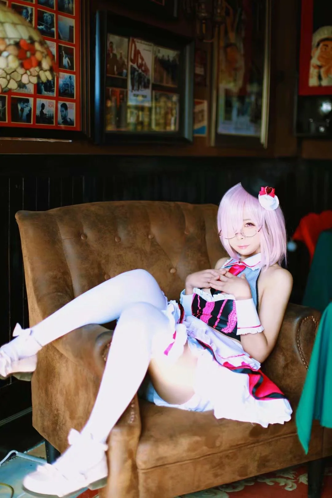 Fate/GrandOrder 玛修 情人节女仆COS写真