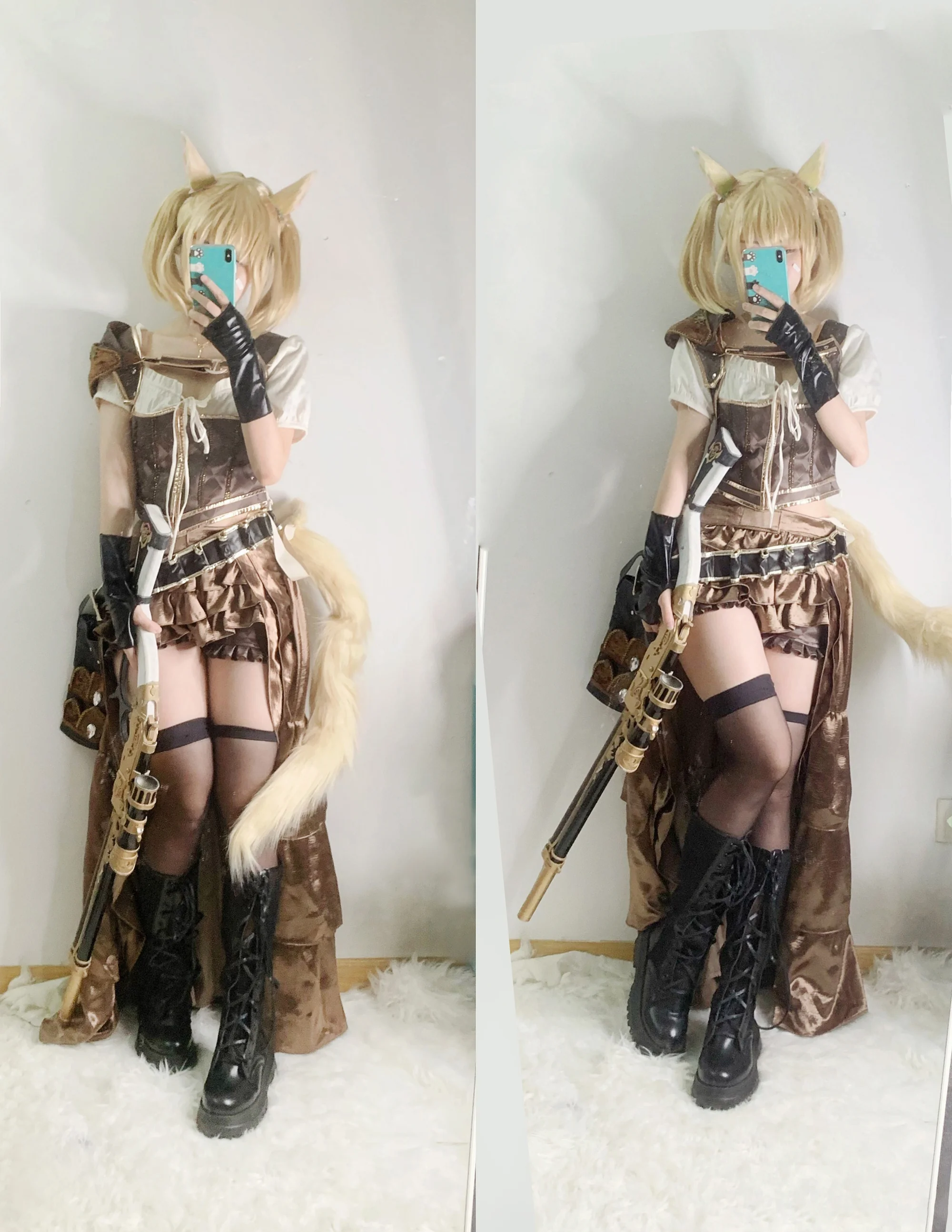 最终幻想14 猫娘机工 COS写真