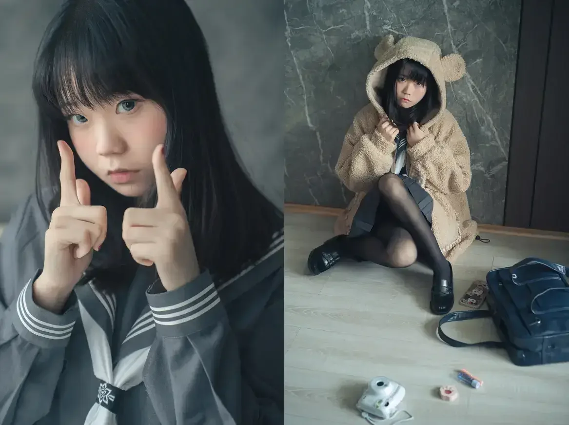 一只小栗奈 – 熊熊JK女友｜高清图片集