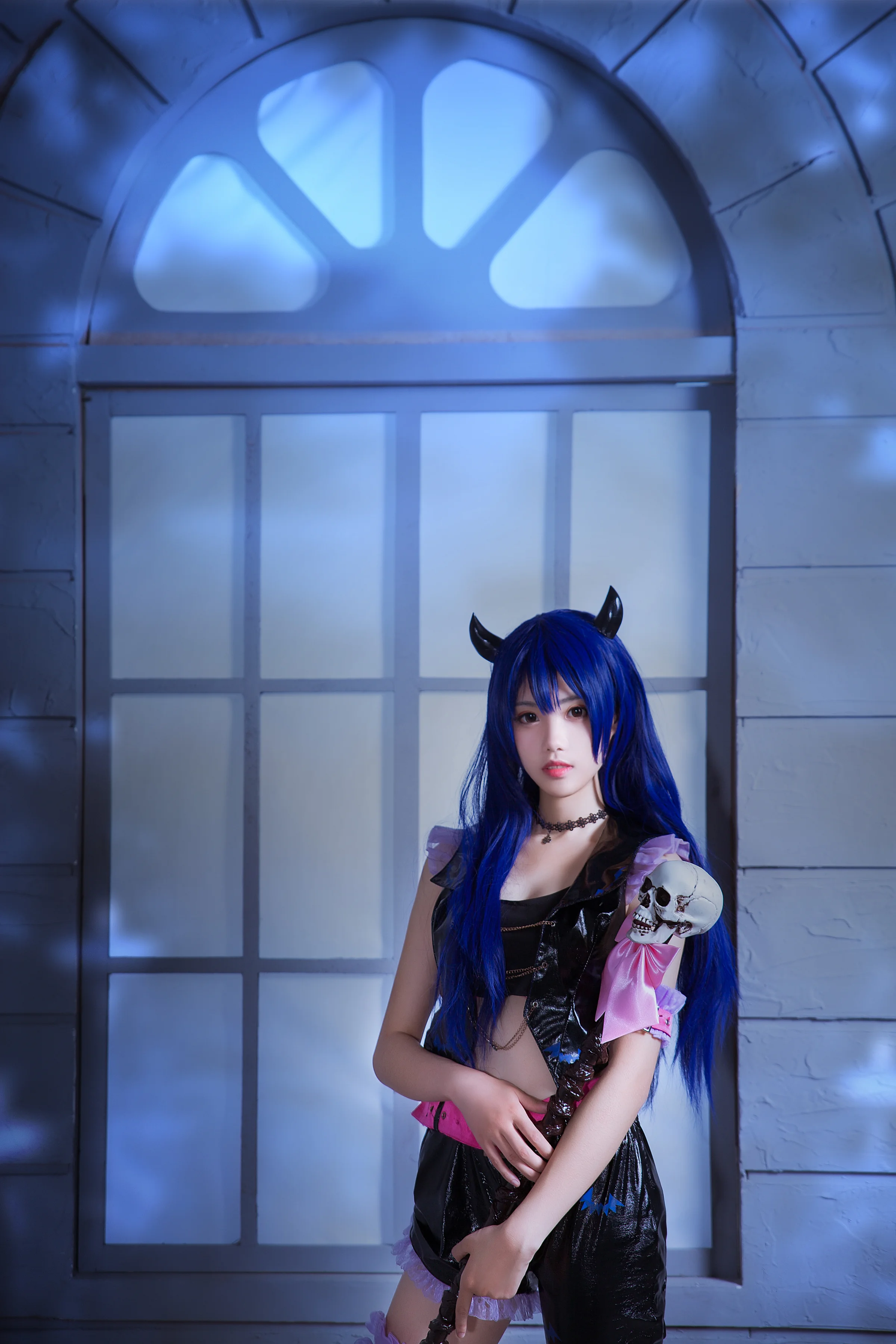 Lovelive 同人恶魔海未COS写真