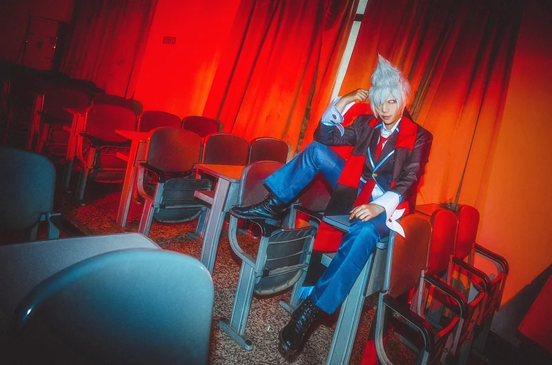 英雄联盟LOL猩红收割者学生会长COS写真