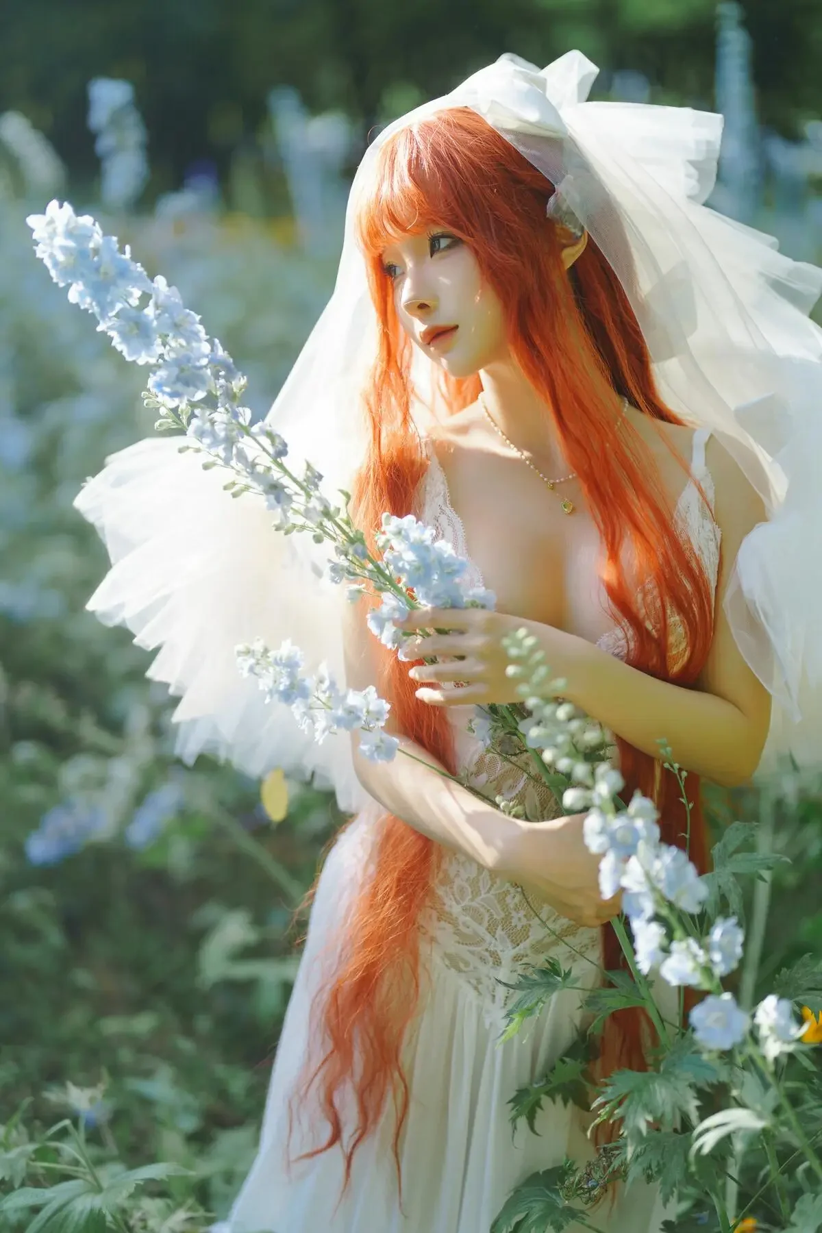 蠢沫沫 – 《花丛婚纱》｜高清图片集