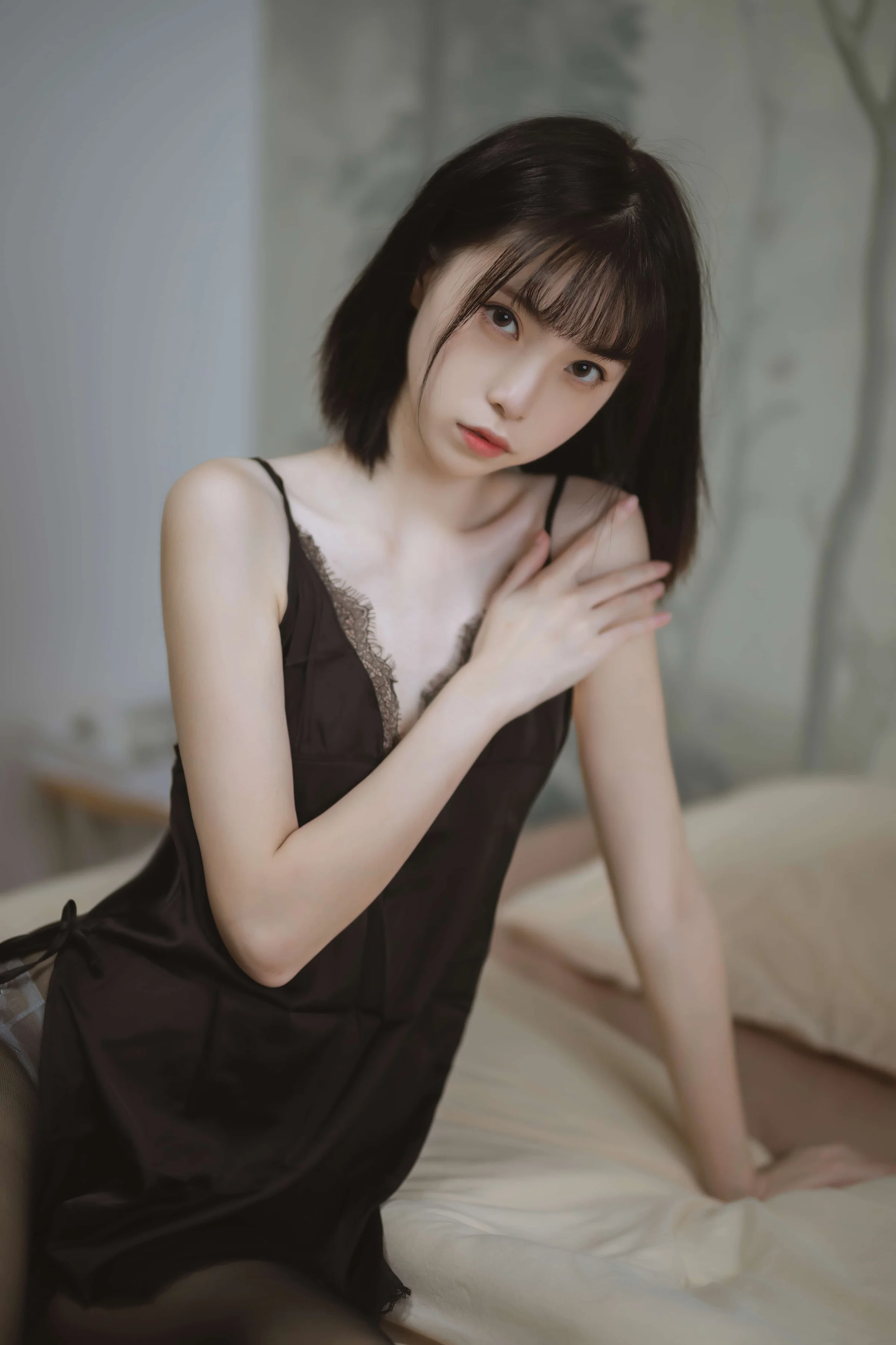 许岚LAN – 黑色蕾丝睡衣 [40P]｜高清图片集