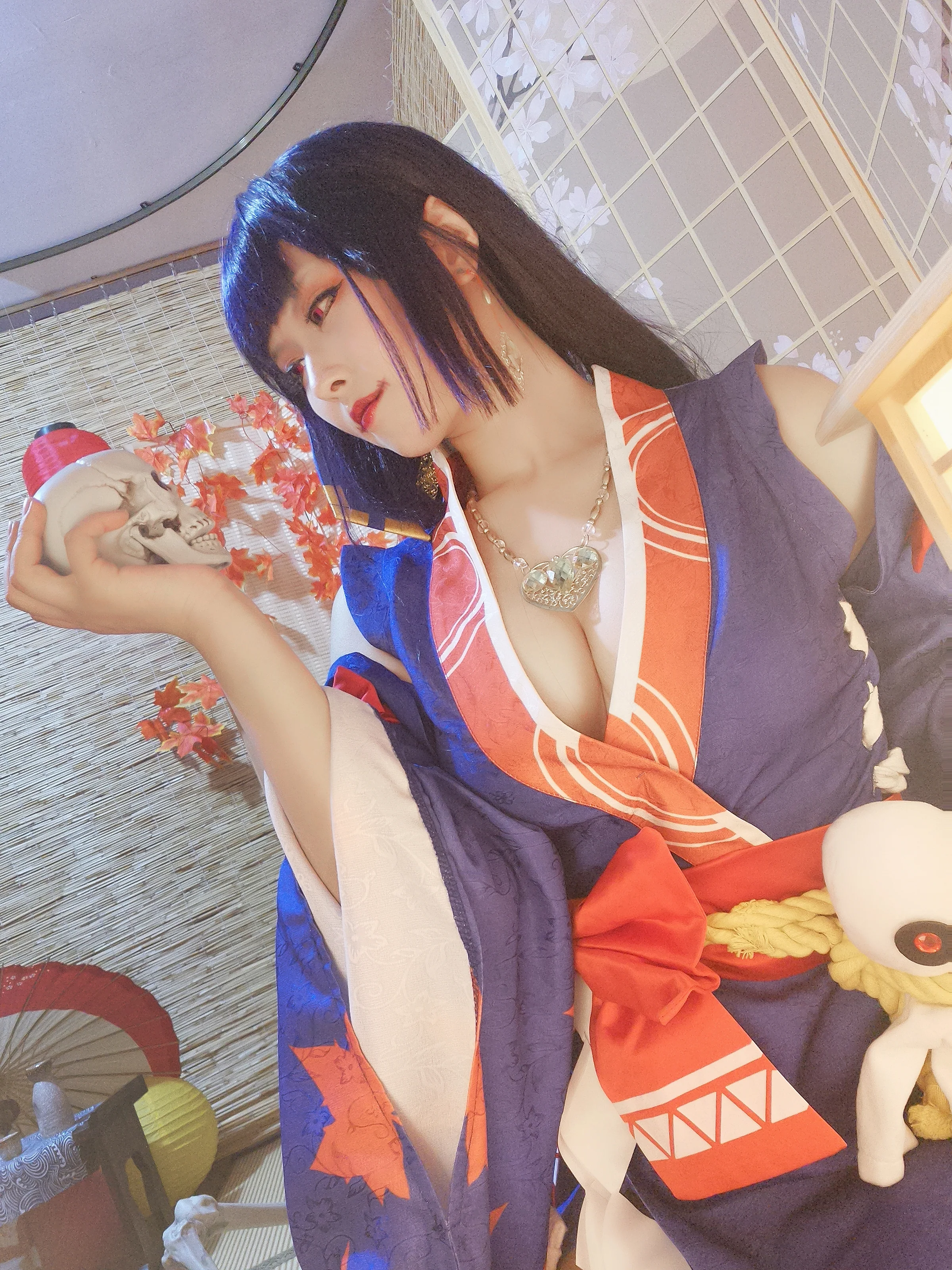 阴阳师手游 鬼女红叶COS写真