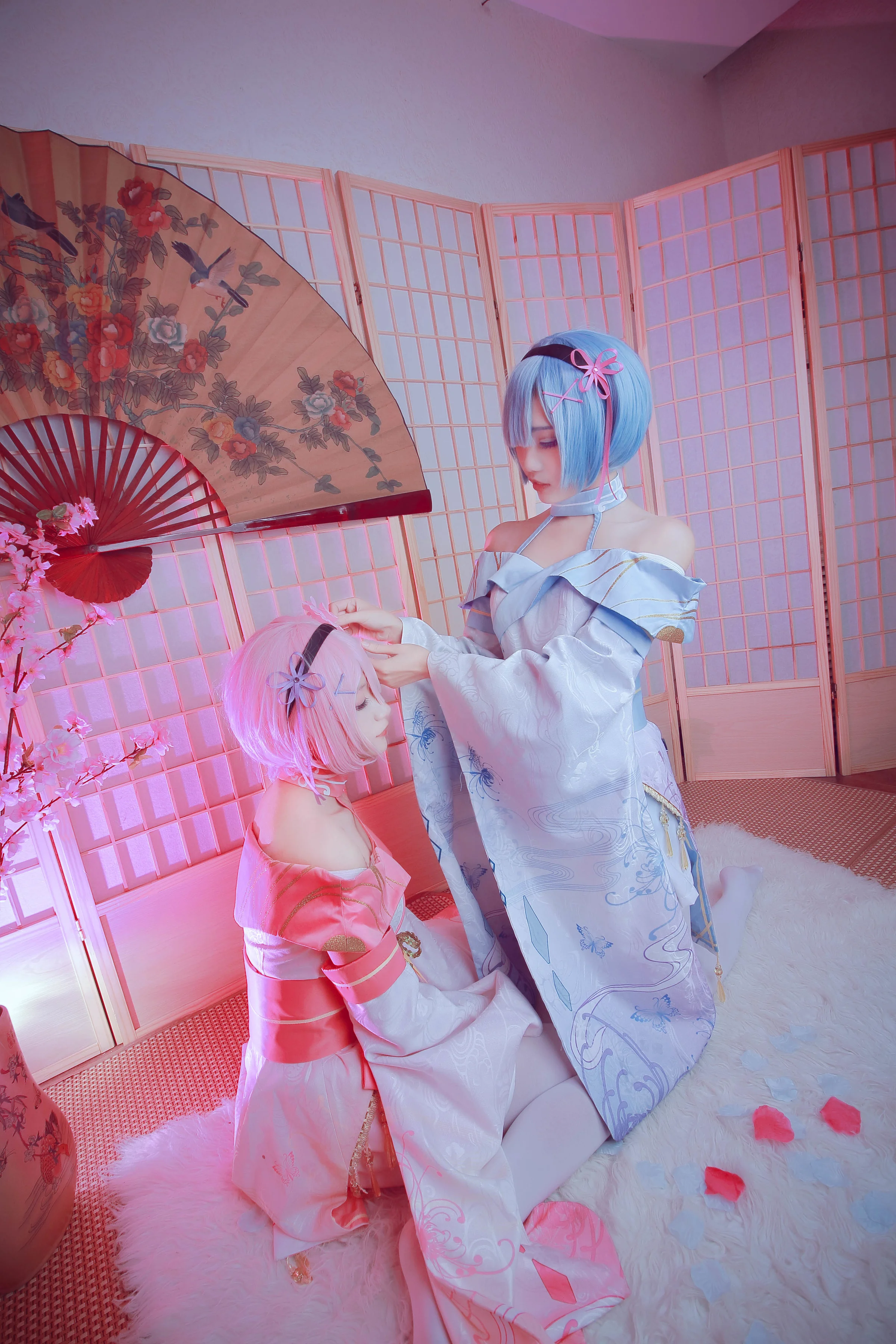 从零开始的异世界生活 蕾姆祭典和服COS写真