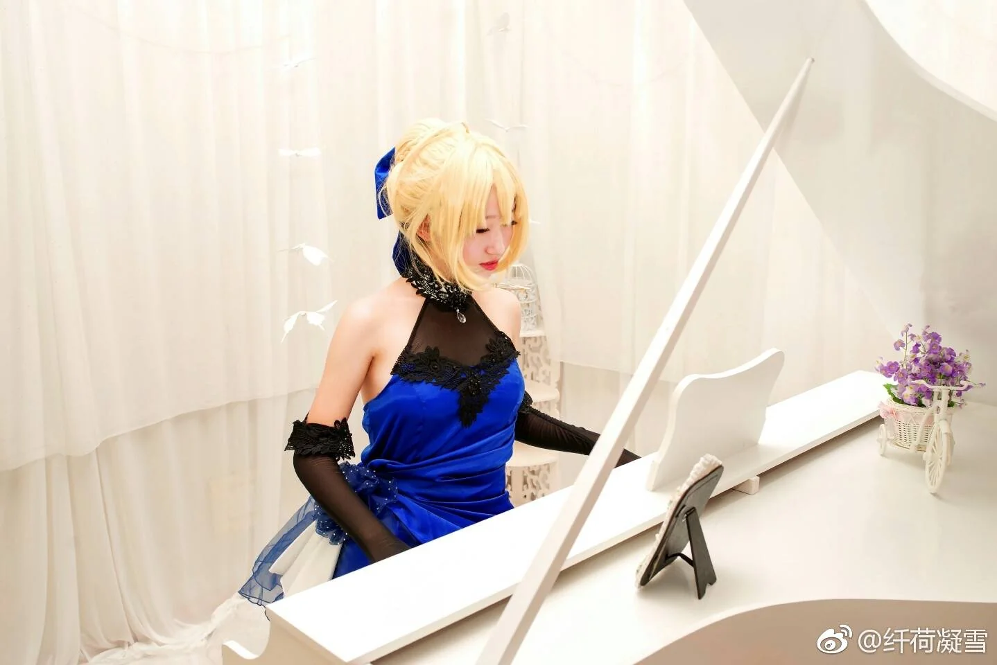 蓝礼服saber｜高清图片集