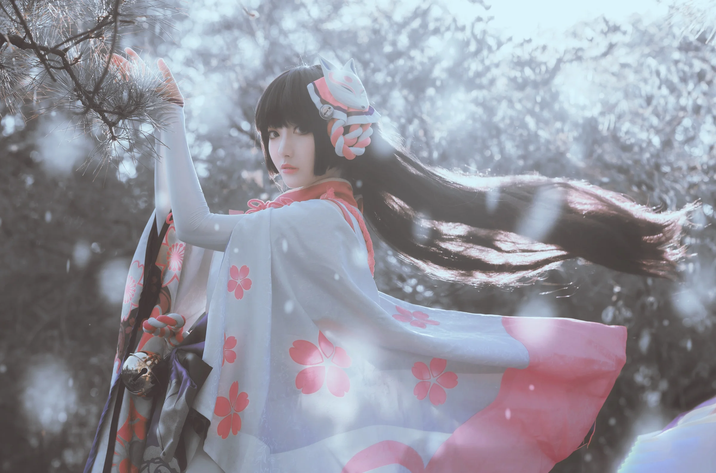 阴阳师 雪童子&雪女COS写真