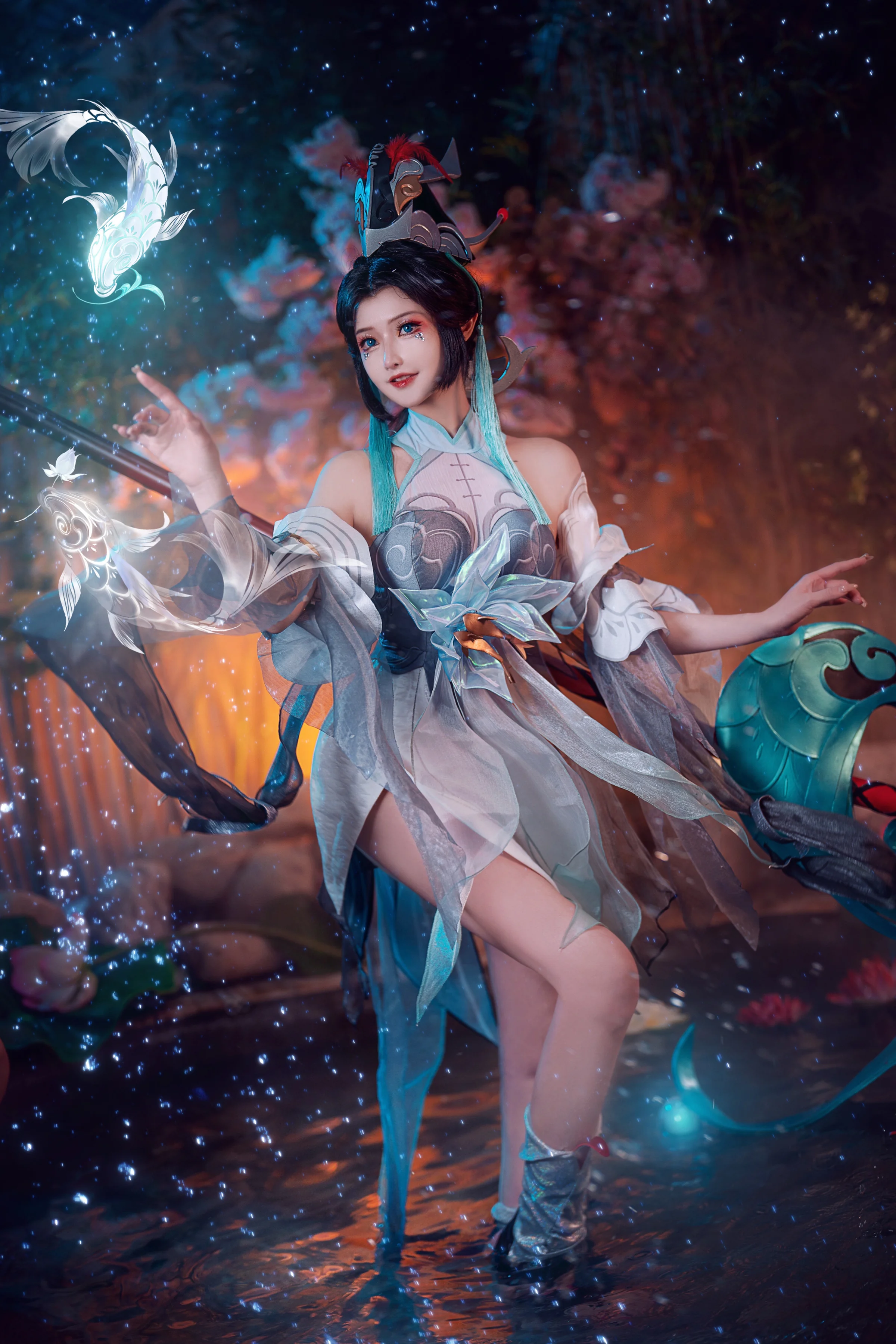 《王者荣耀》大乔白鹤梁神女COS写真
