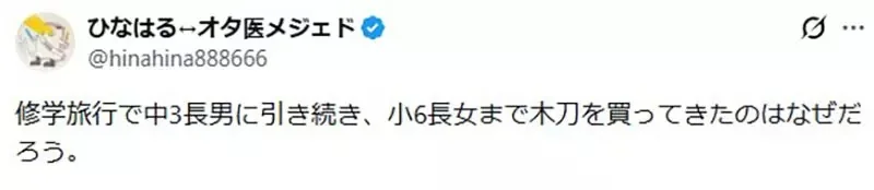 日本媽媽不懂為什麼《小孩參加校外教學都要買木刀》網友們都來分享木刀的魅力了｜高清图片集