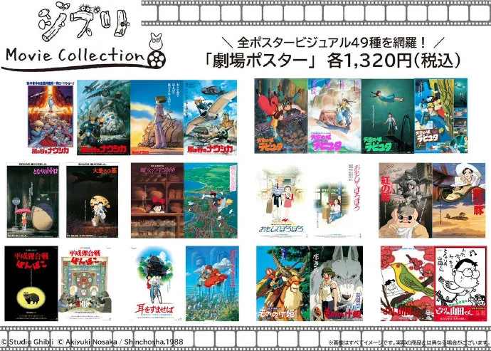 “吉卜力 Movie Collection”系列正式在TOHO animation STORE发售｜高清图片集
