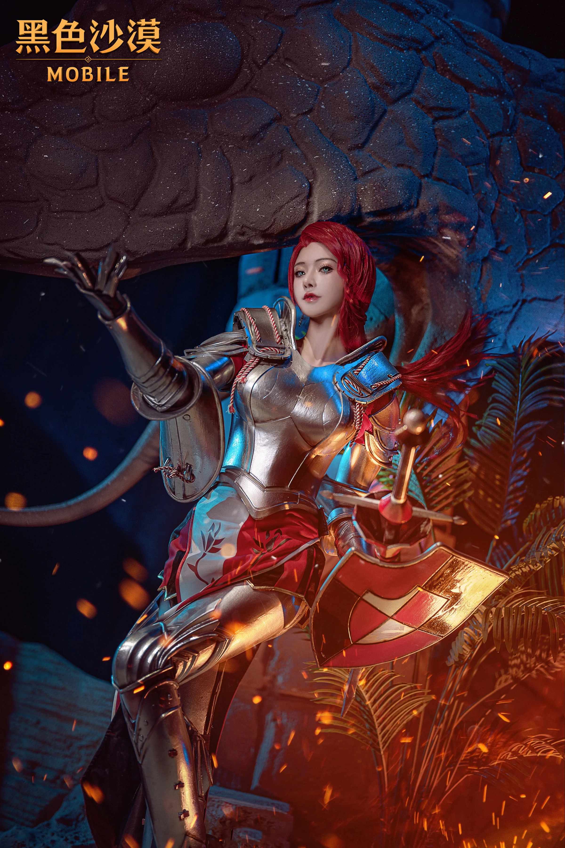 《黑色沙漠手游》女武神COS写真
