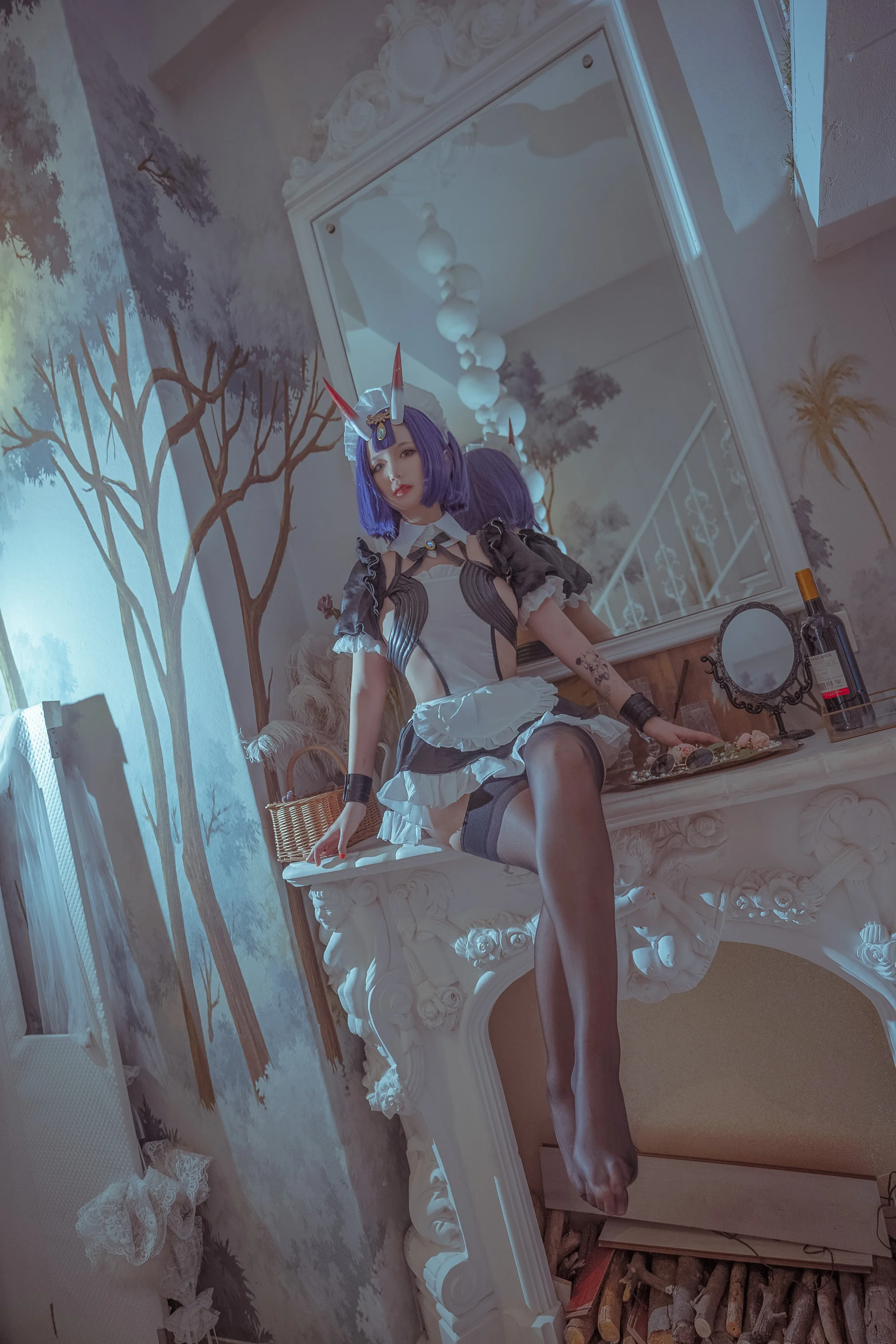 酒吞童子女仆COS写真