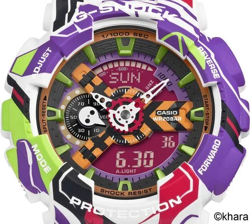纪念《新世纪福音战士》30 周年 CASIO 推出全新款式｜高清图片集